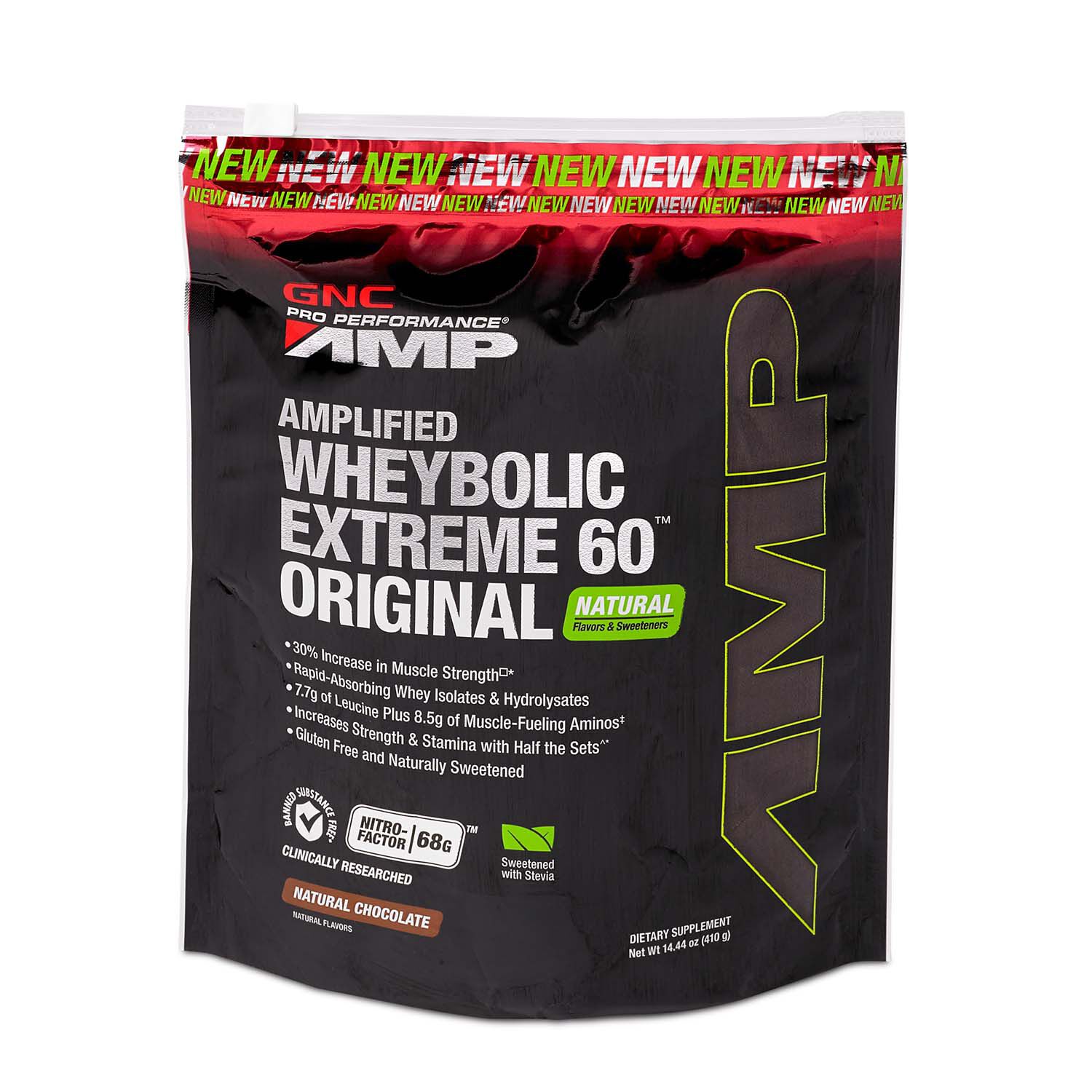 Amplified Wheybolic Extreme 60&trade; Original - Natural ChocolateNatural Chocolate | GNC