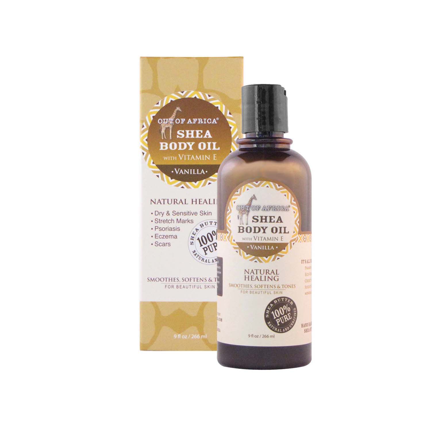 Shea Body Oil with Vitamin E - Vanilla | GNC