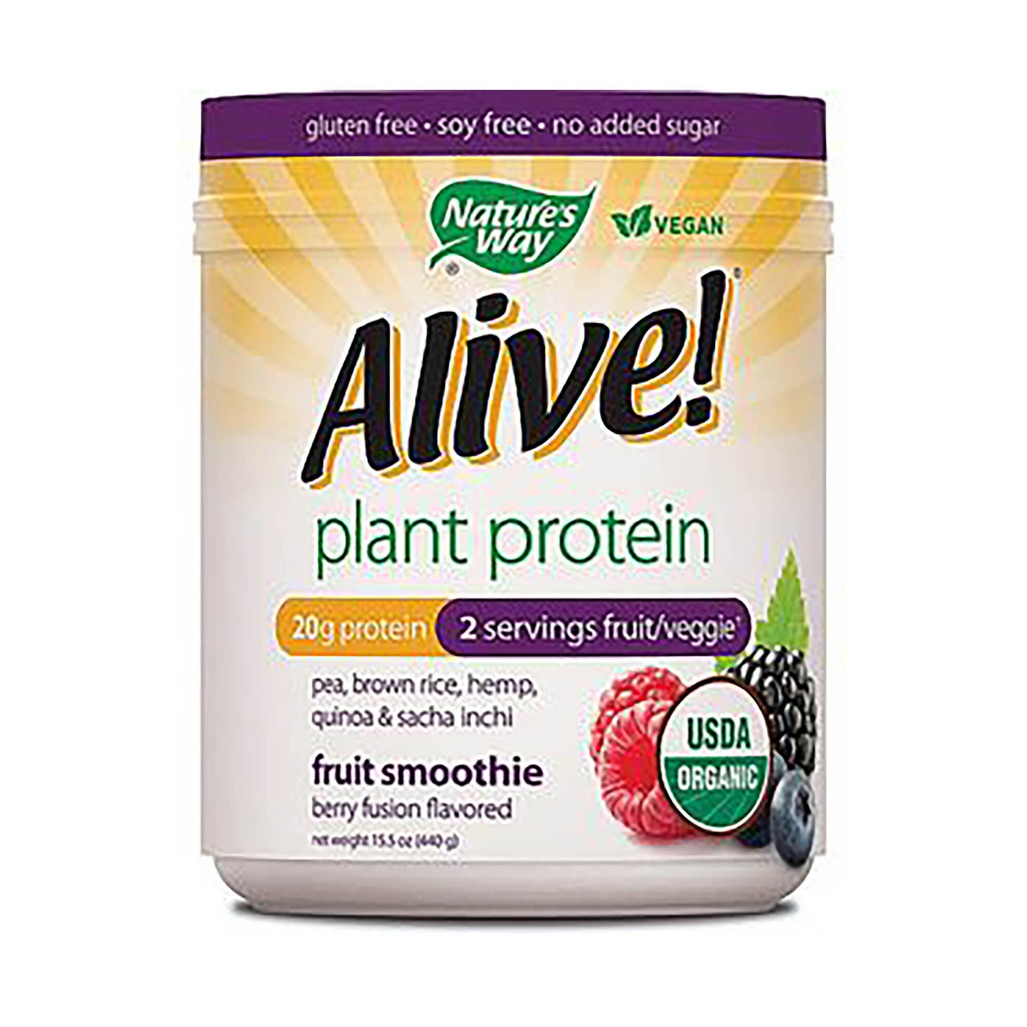 Alive!&reg; Plant Protein - Berry FusionBerry Fusion | GNC