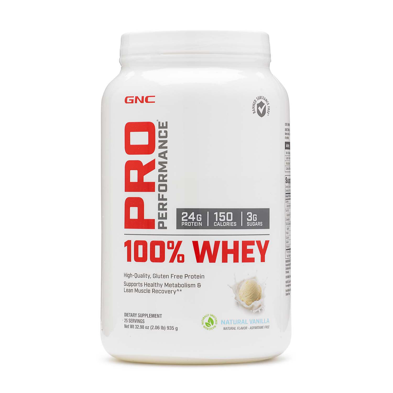 100% Whey - Natural VanillaNatural Vanilla | GNC