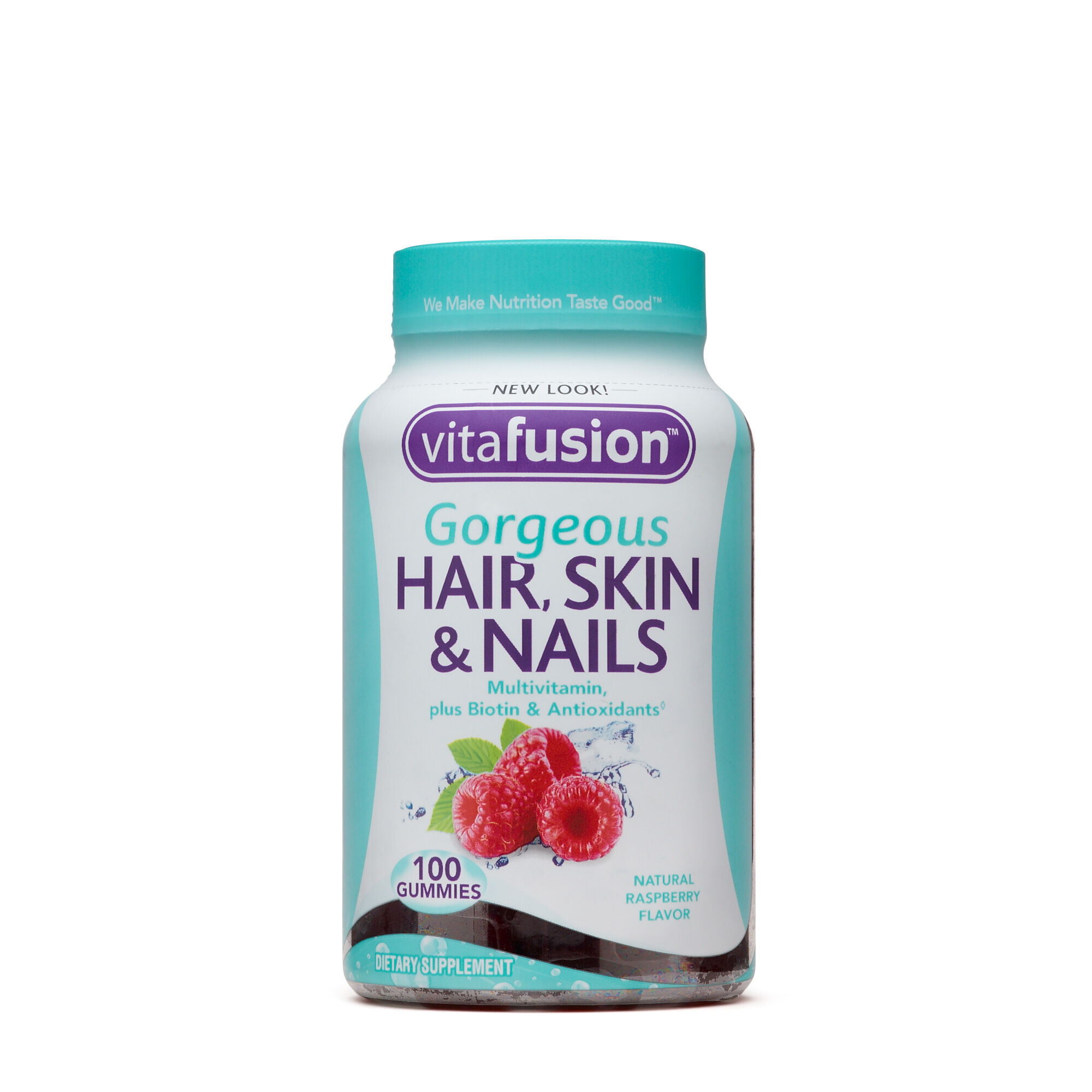 Gorgeous Hair Skin Nails Multivitamin Natural Raspeberry