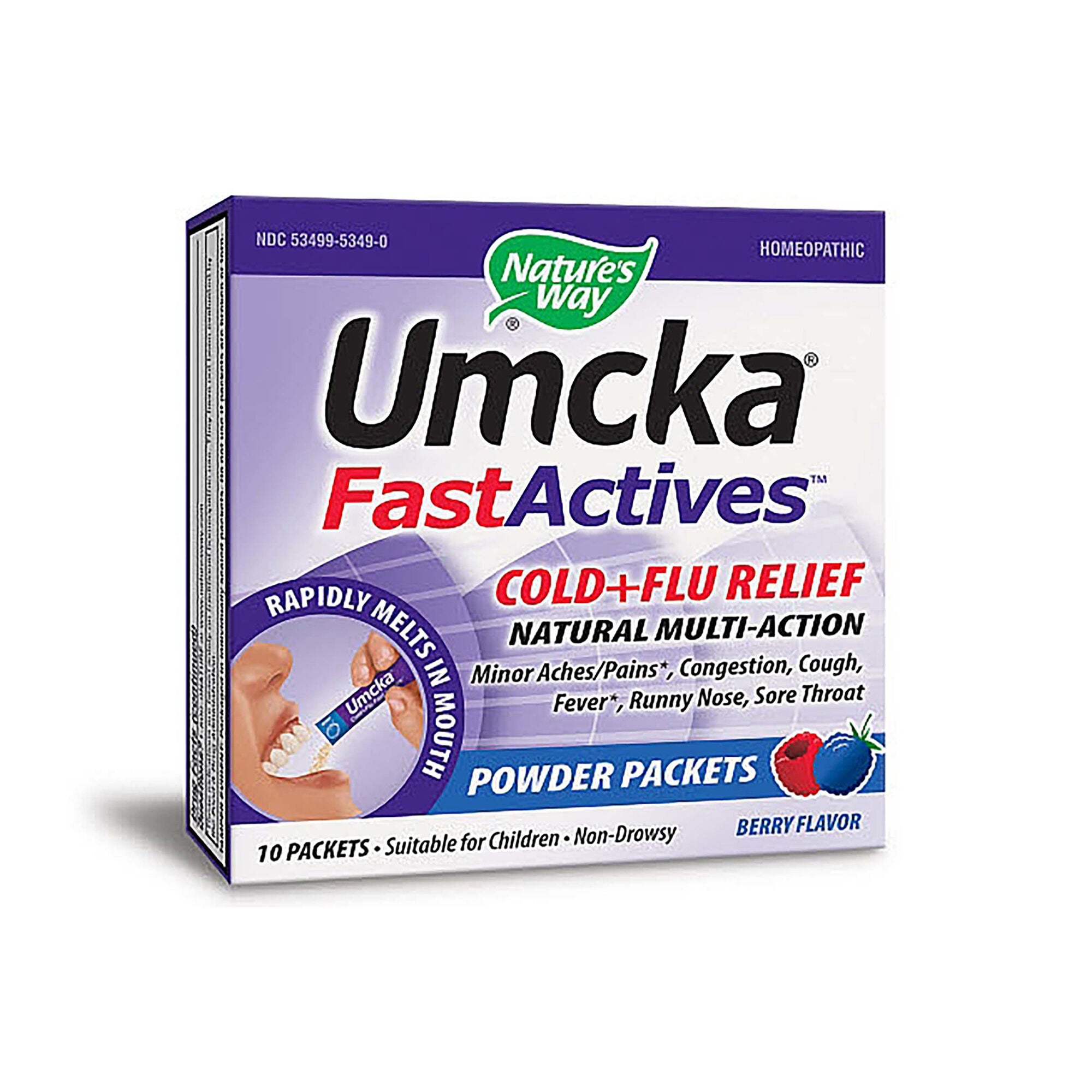 Umcka&reg; FastActives&trade; Cold + Flu Relief - Berry | GNC