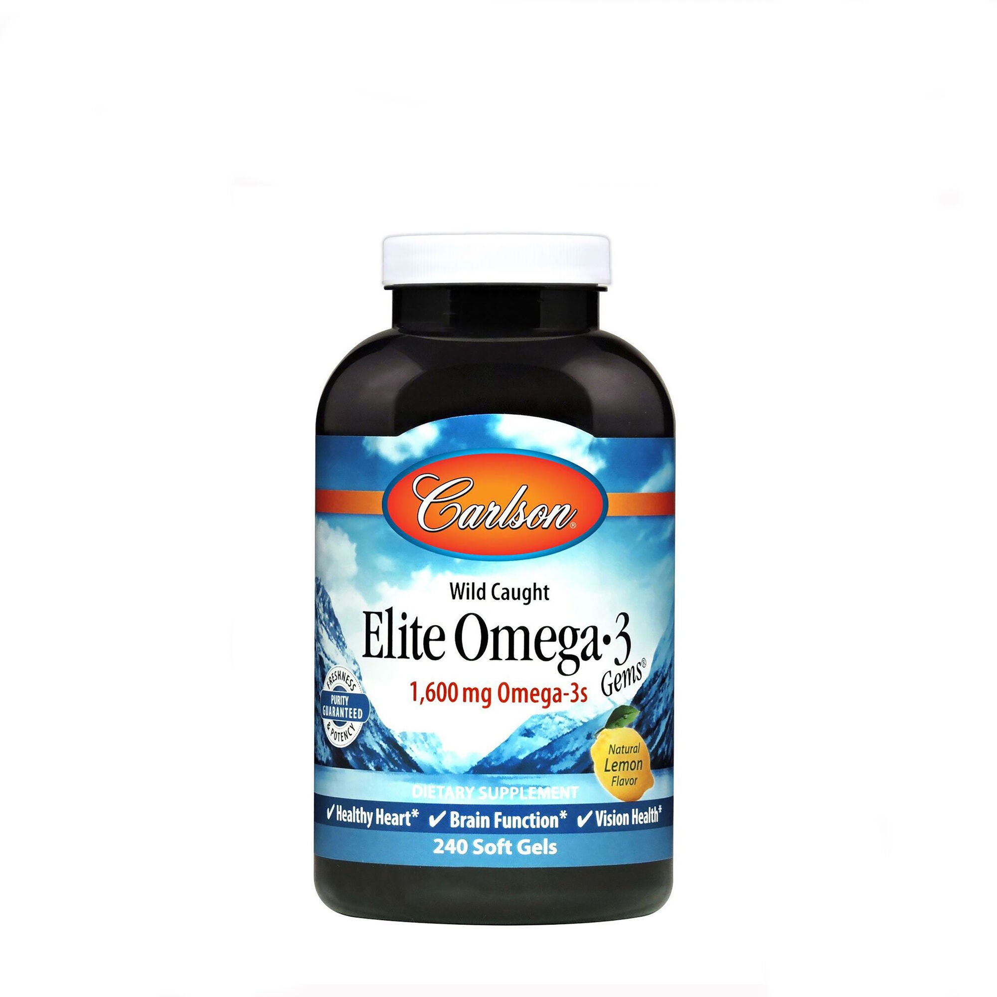 Elite Omega-3 Gems&trade; 800 mg - Natural Lemon Flavor | GNC