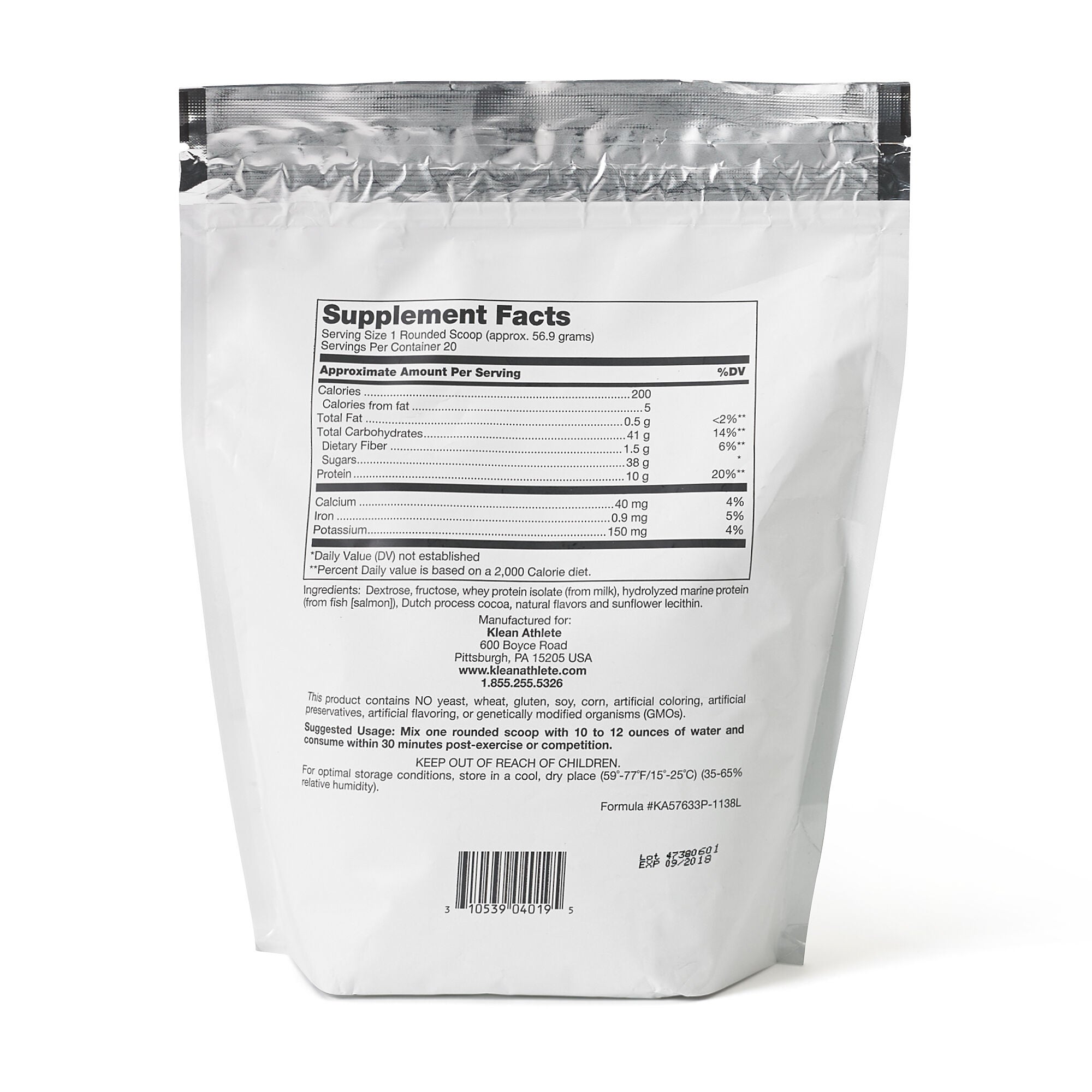 KLEAN RECOVERY&trade; - Milk Chocolate | GNC