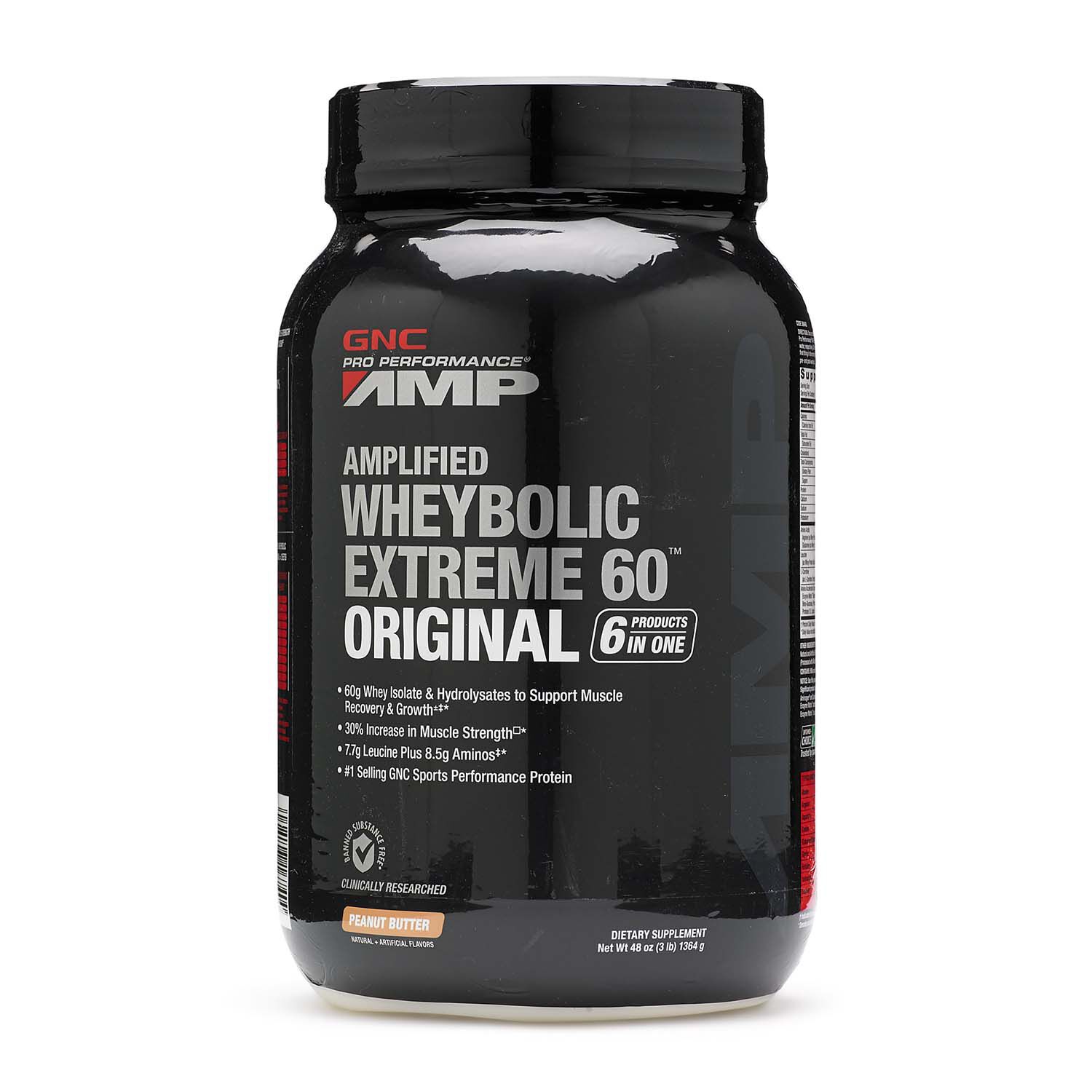 Amplified Wheybolic Extreme 60&trade; Original - Peanut ButterPeanut Butter | GNC