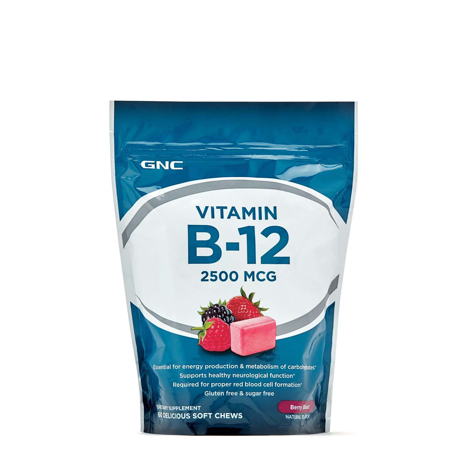 Vitamin B-12 Soft Chews - Berry BlastBerry | GNC