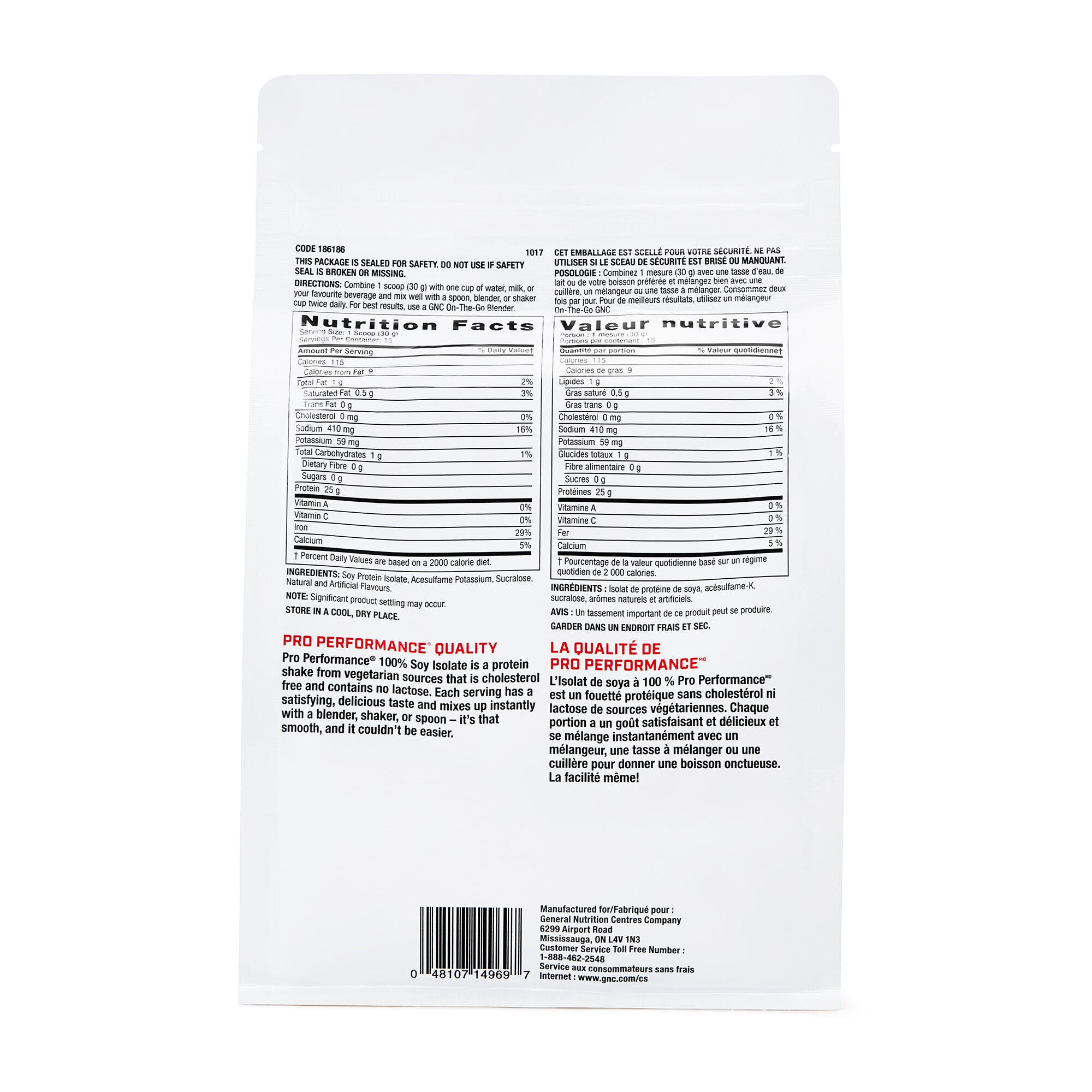100% Soy Isolate - Chocolate  | GNC
