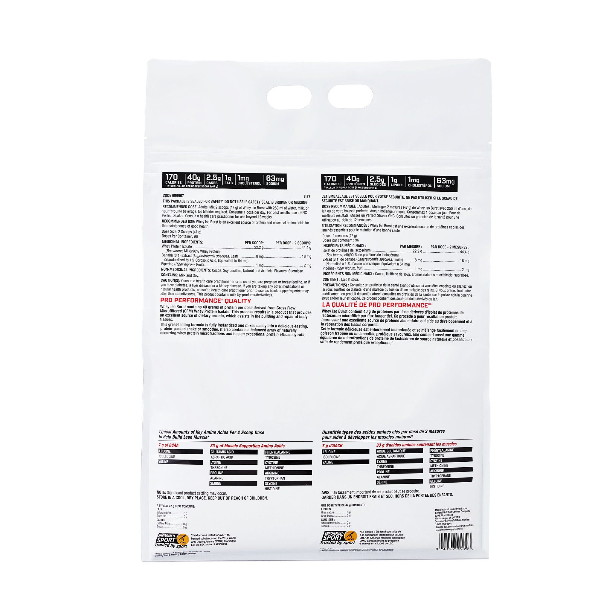 Whey Iso Burst - Double Chocolate Royale Double Chocolate Royale | GNC