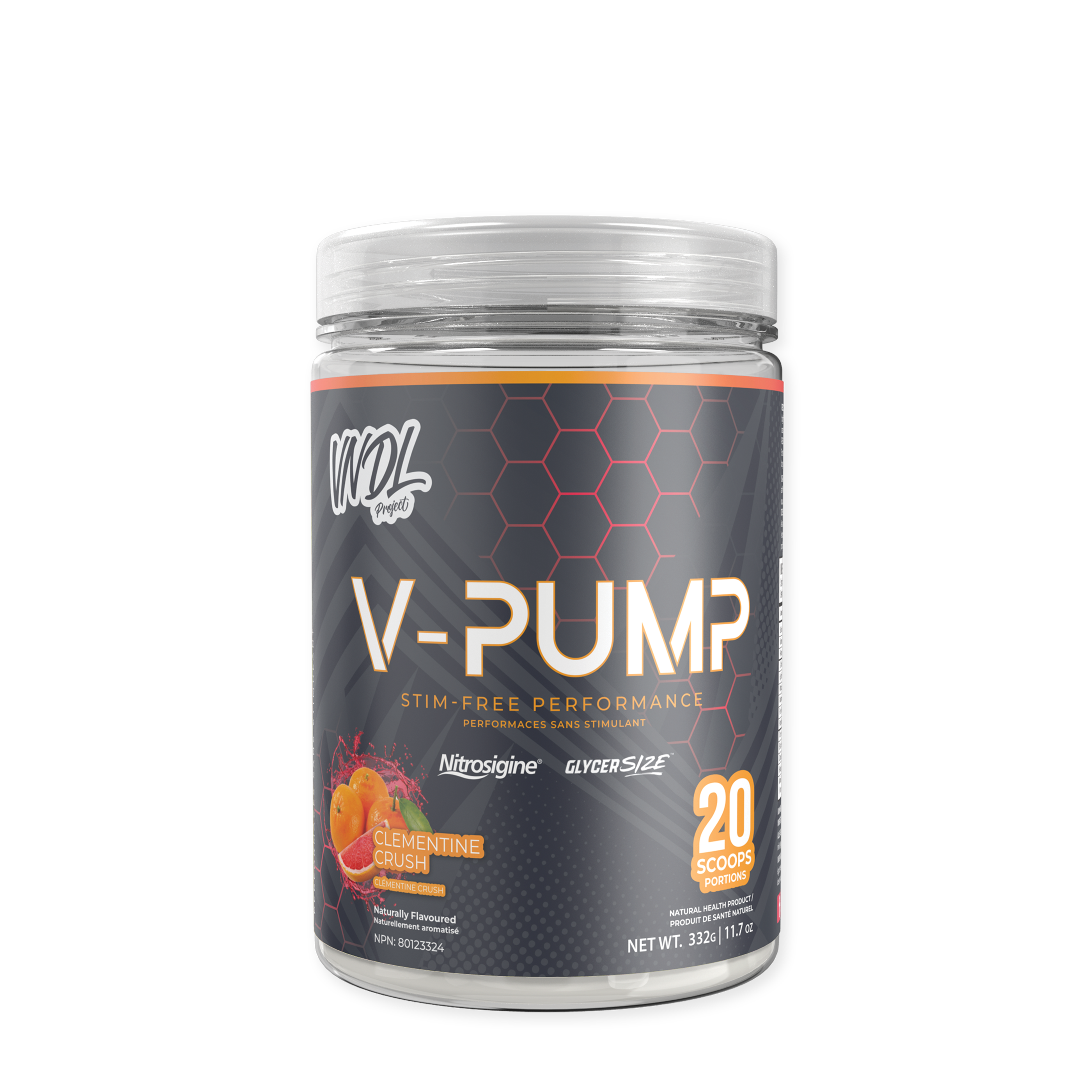 V-Pump Stim-Free Performance - Clementine Crush (20 Servings)  | GNC