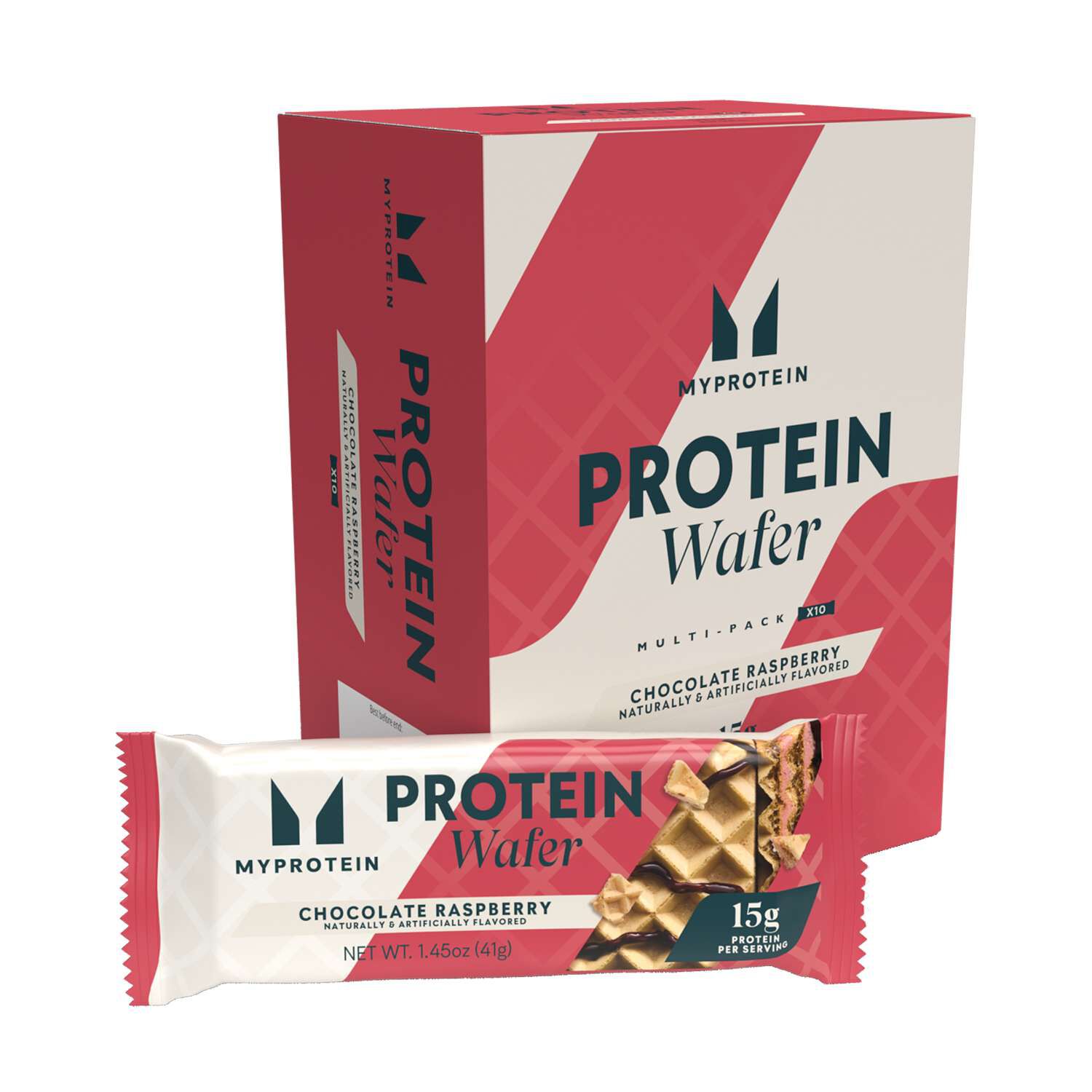 Crispy Wafers - Chocolate Raspberry (10 Bars)  | GNC