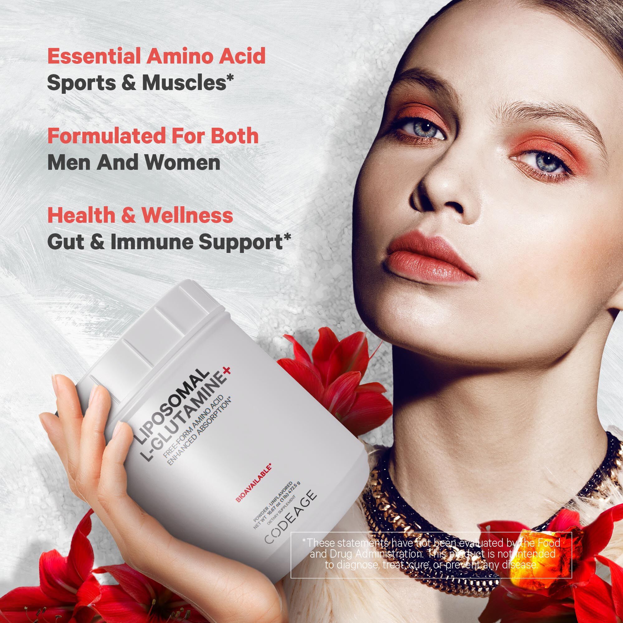 Liposomal L-Glutamine Powder - Unflavored (90 Servings)  | GNC