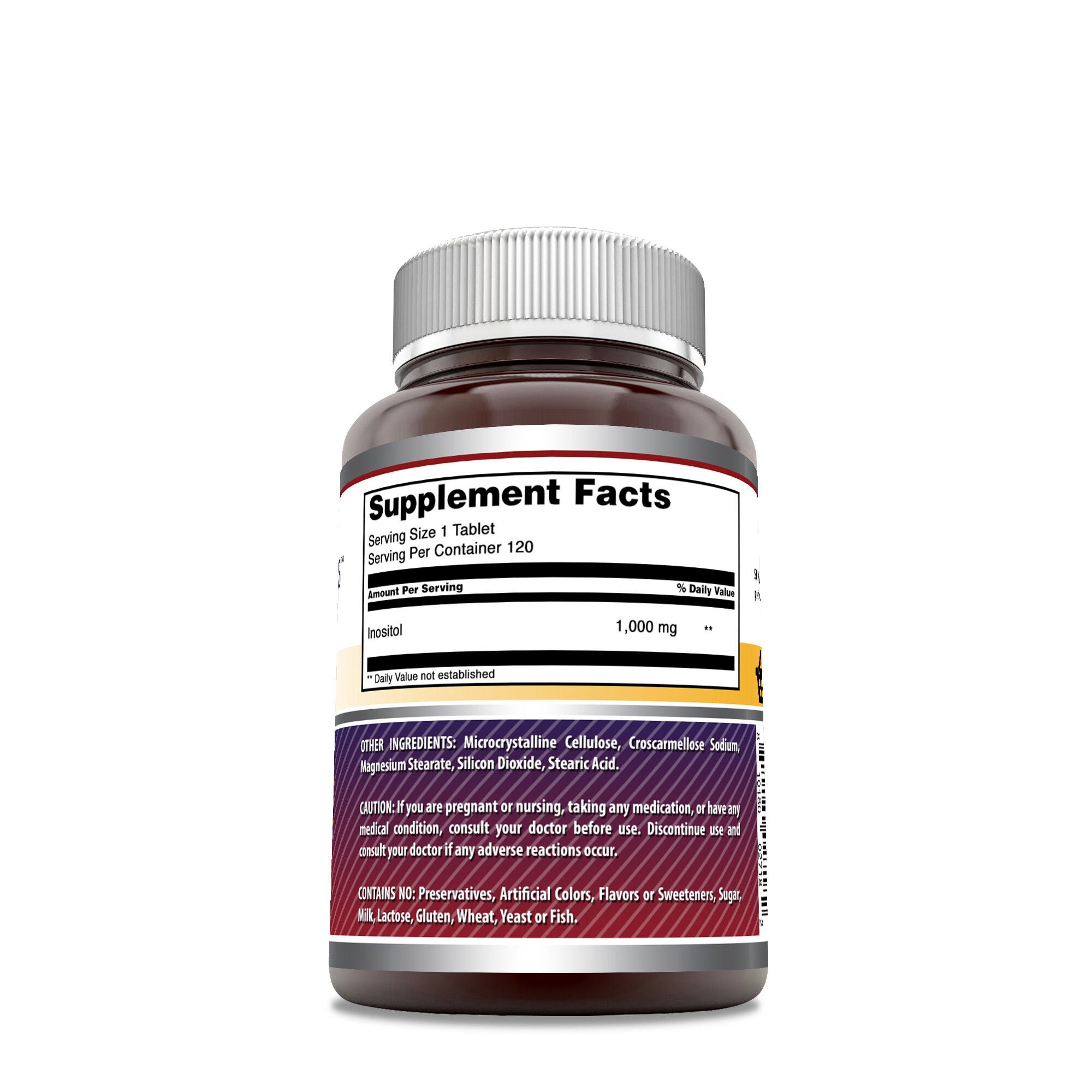 Inositol 1000mg - 120 Tablets (120 Servings)  | GNC