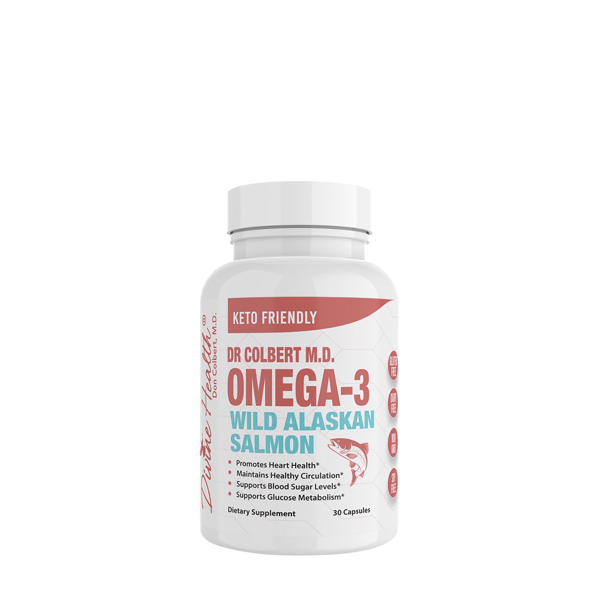 Omega 3 Wild Alaskan Salmon - 30 Capsules (30 Servings)  | GNC