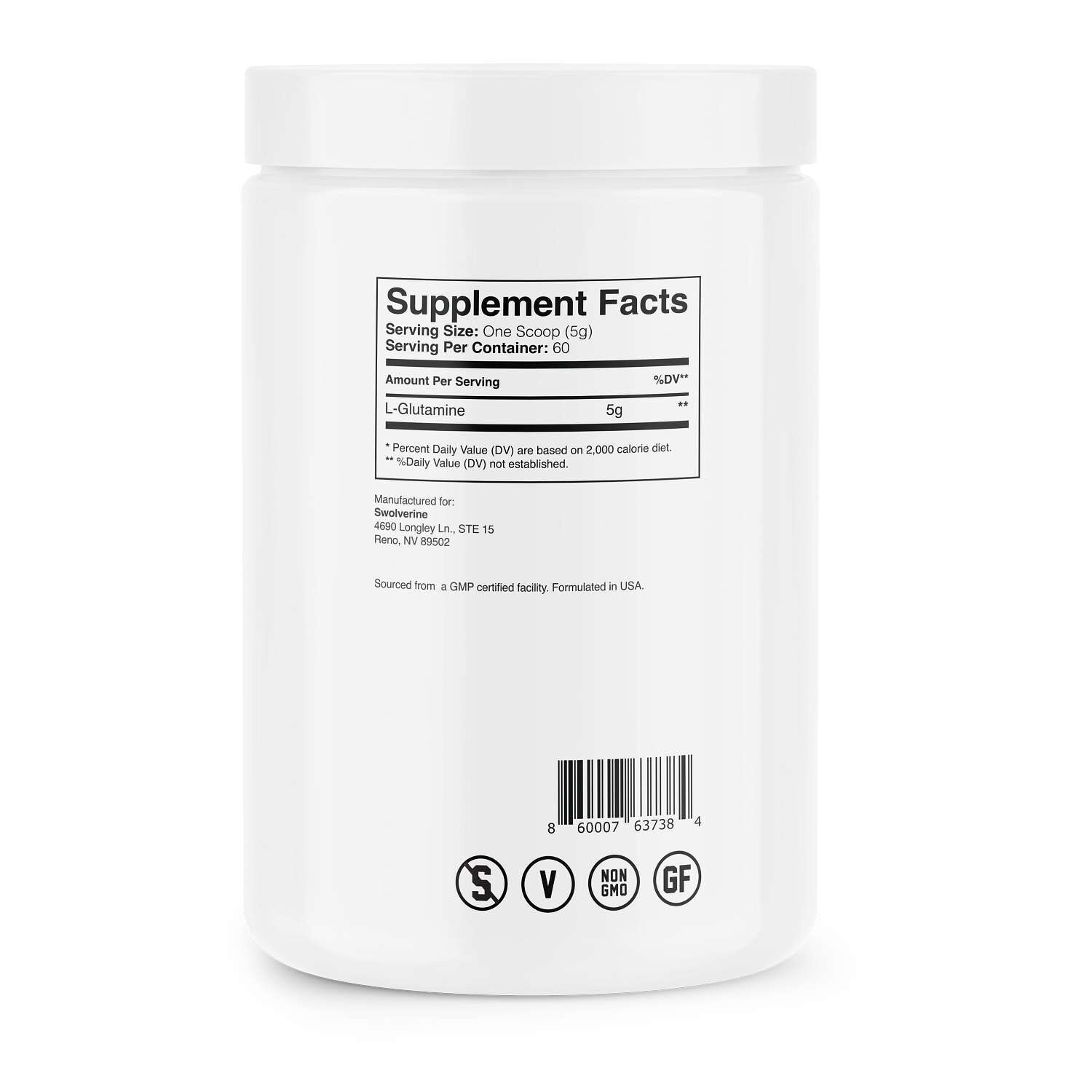 L-Glutamine Powder - Unflavored&nbsp;(60 Servings)  | GNC