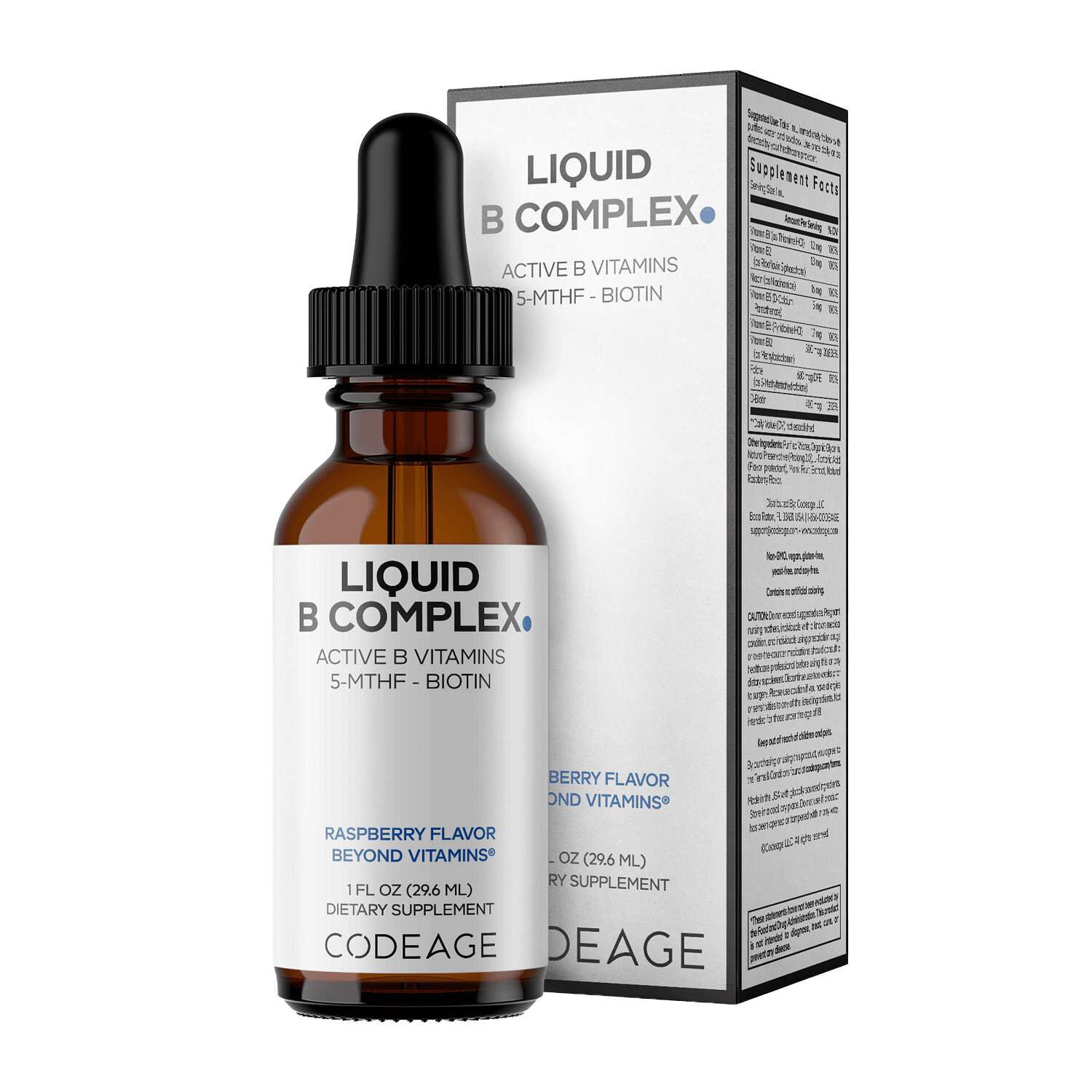 Liquid B Complex - Raspberry (1 fl oz) | GNC