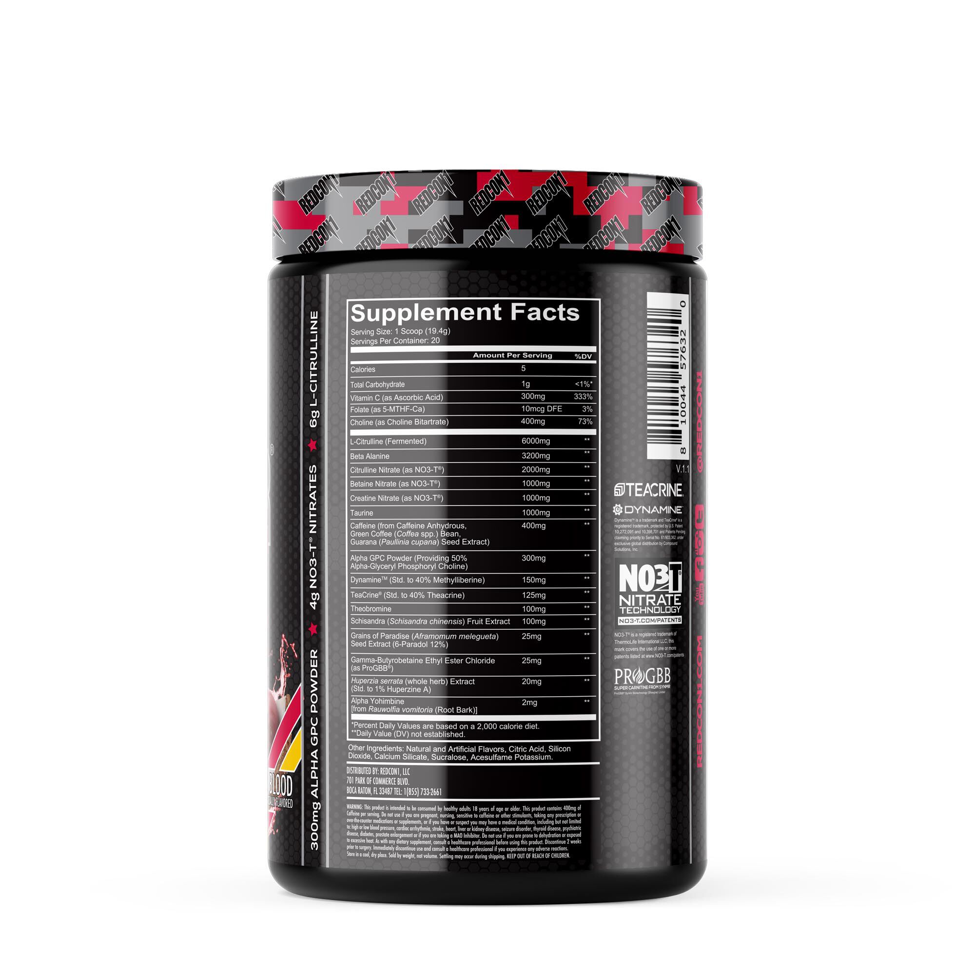 Total War&reg; Black Ops Extreme Pre-Workout - 20 Servings