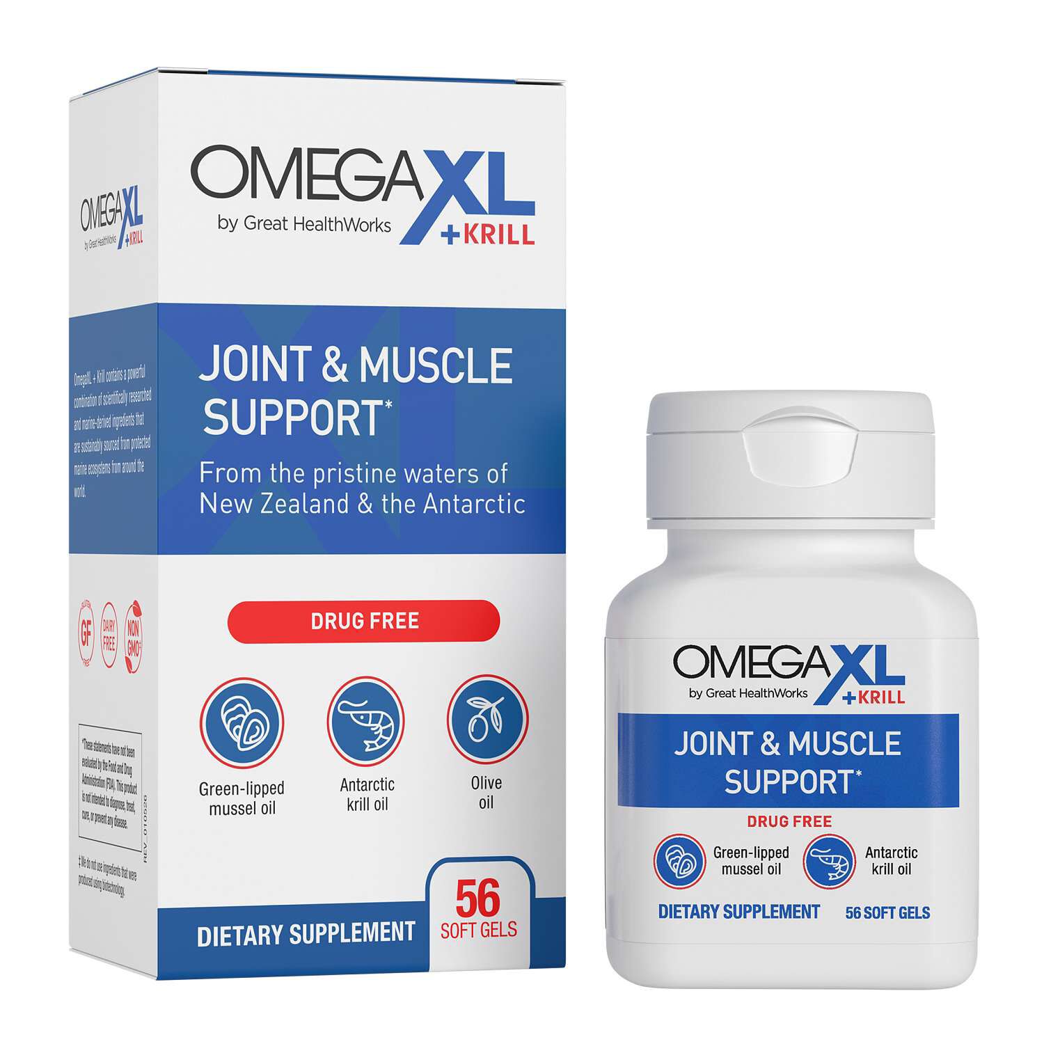 OmegaXL&reg; + Krill - 56 Softgels (28 Servings)  | GNC