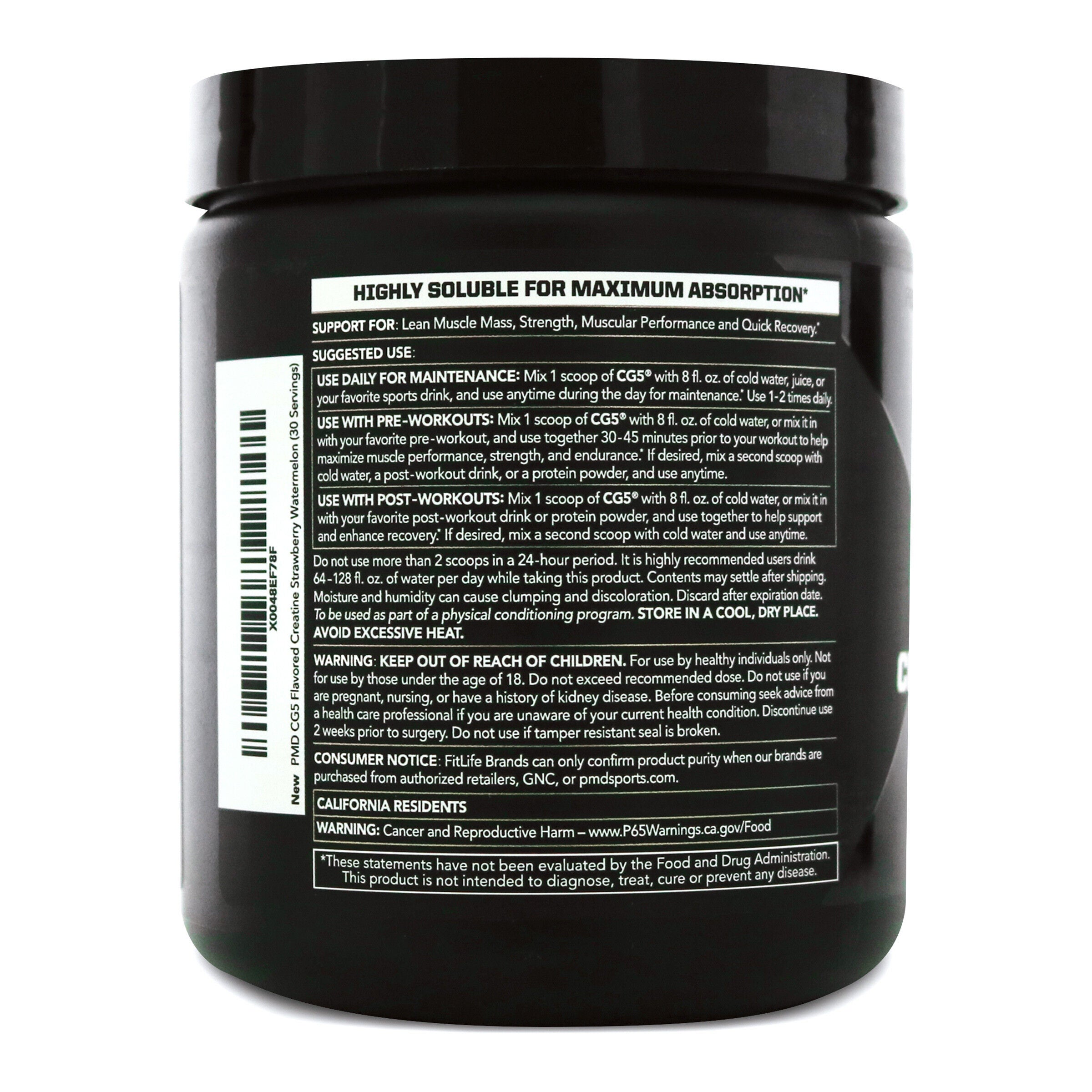 CG5 Creatine + Glutamine - Strawberry Watermelon (30 Servings)  | GNC