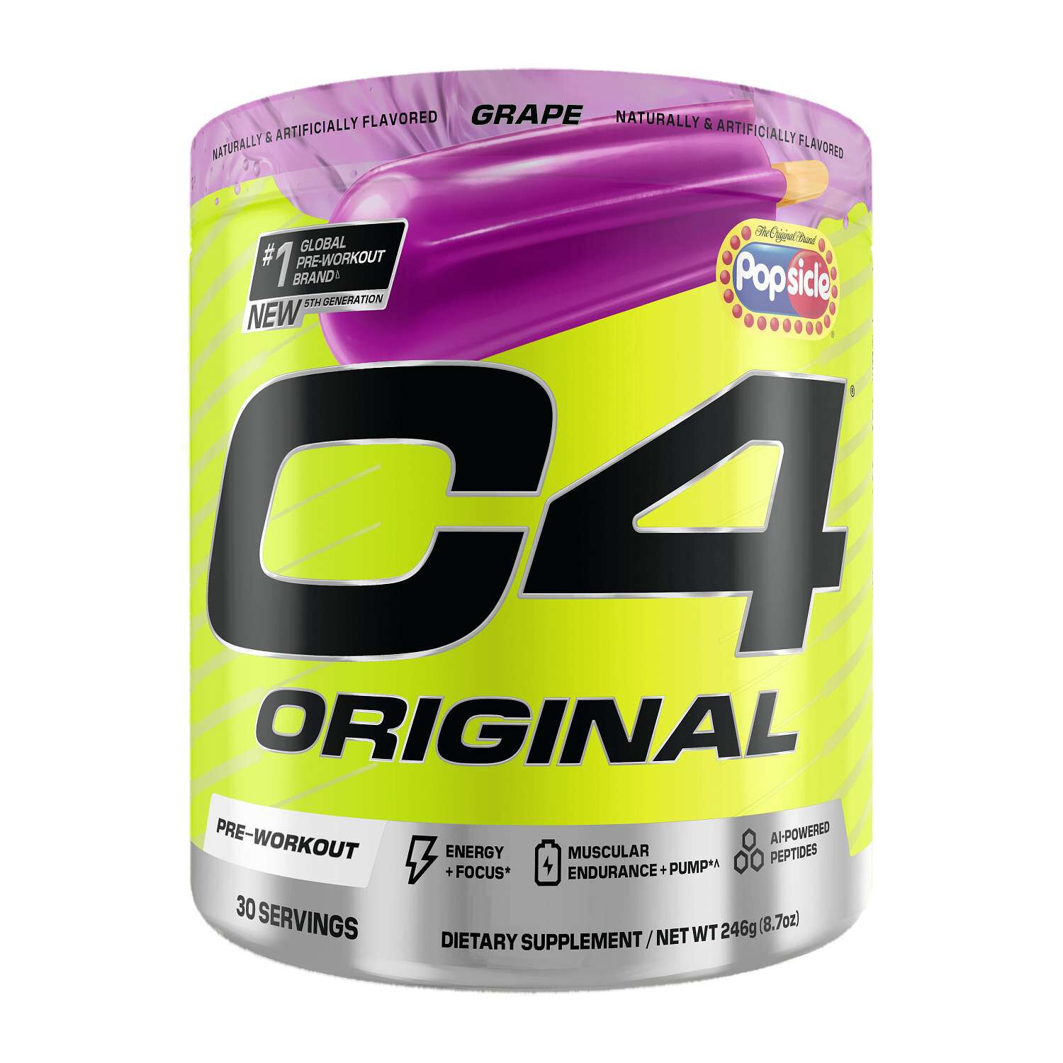 C4 Original Pre-Workout - Grape Popsicle (30 Servings)  | GNC