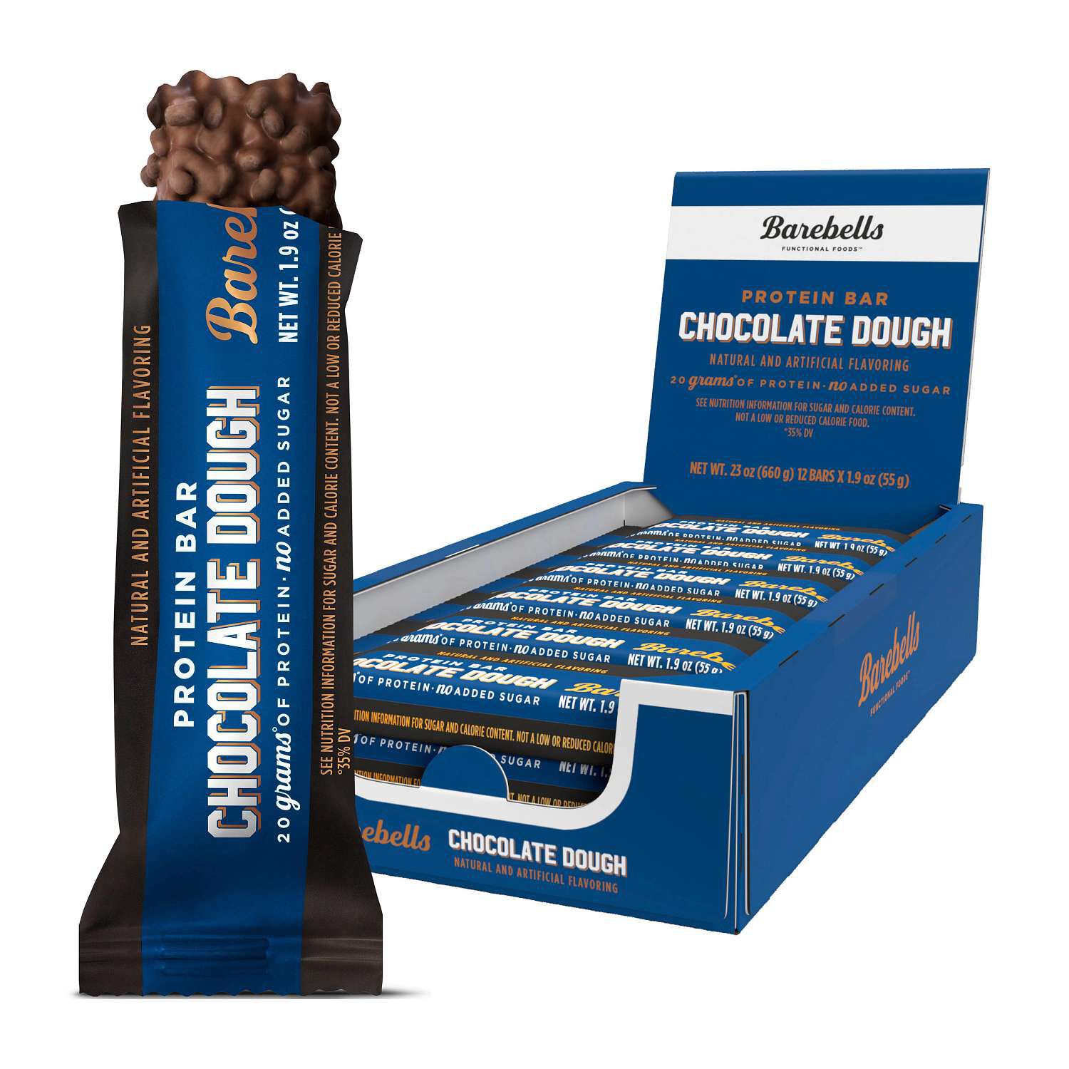 Protein Bar - Chocolate Dough - 12 Bars Chocolate Dough | GNC