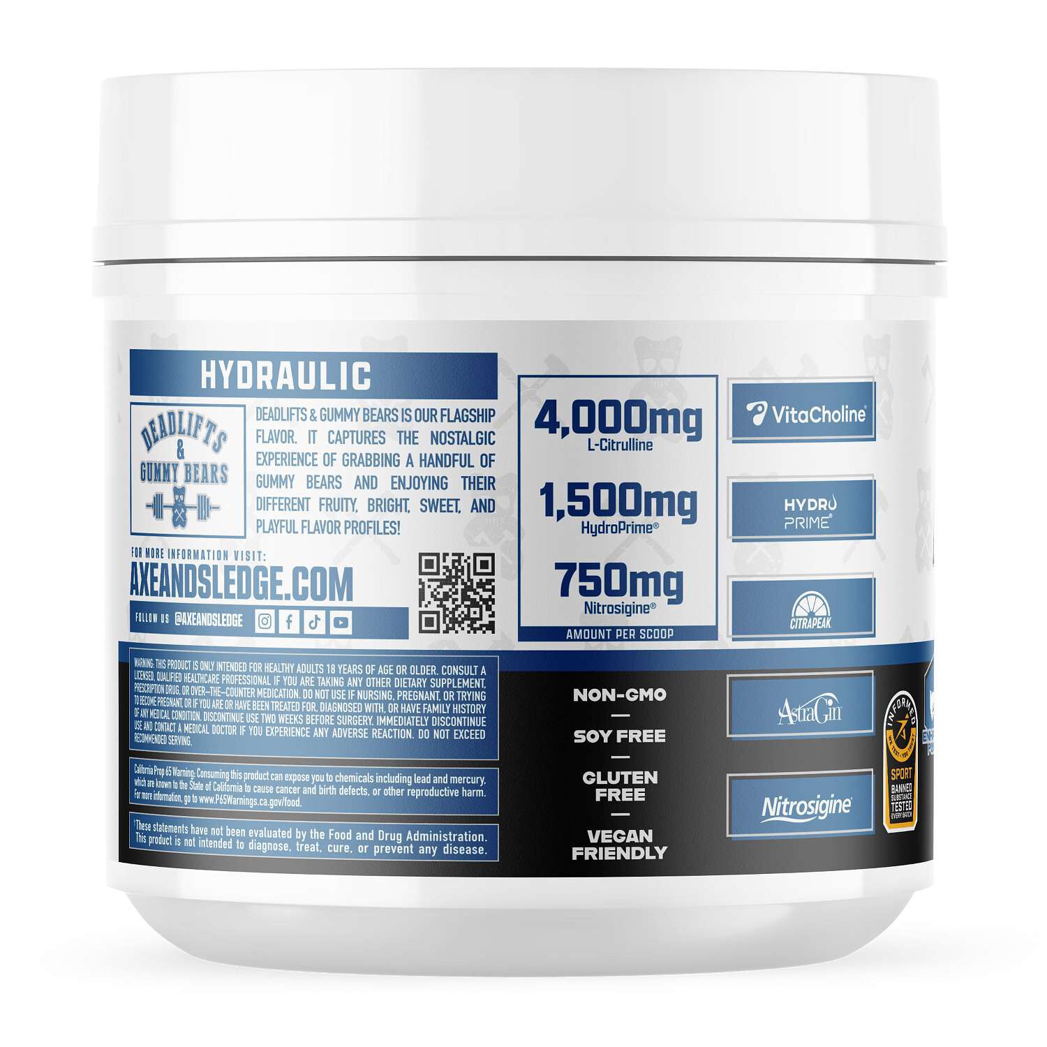 Hydraulic Non-Stim Pre-Workout - Orange Mango (20/40 Servings)