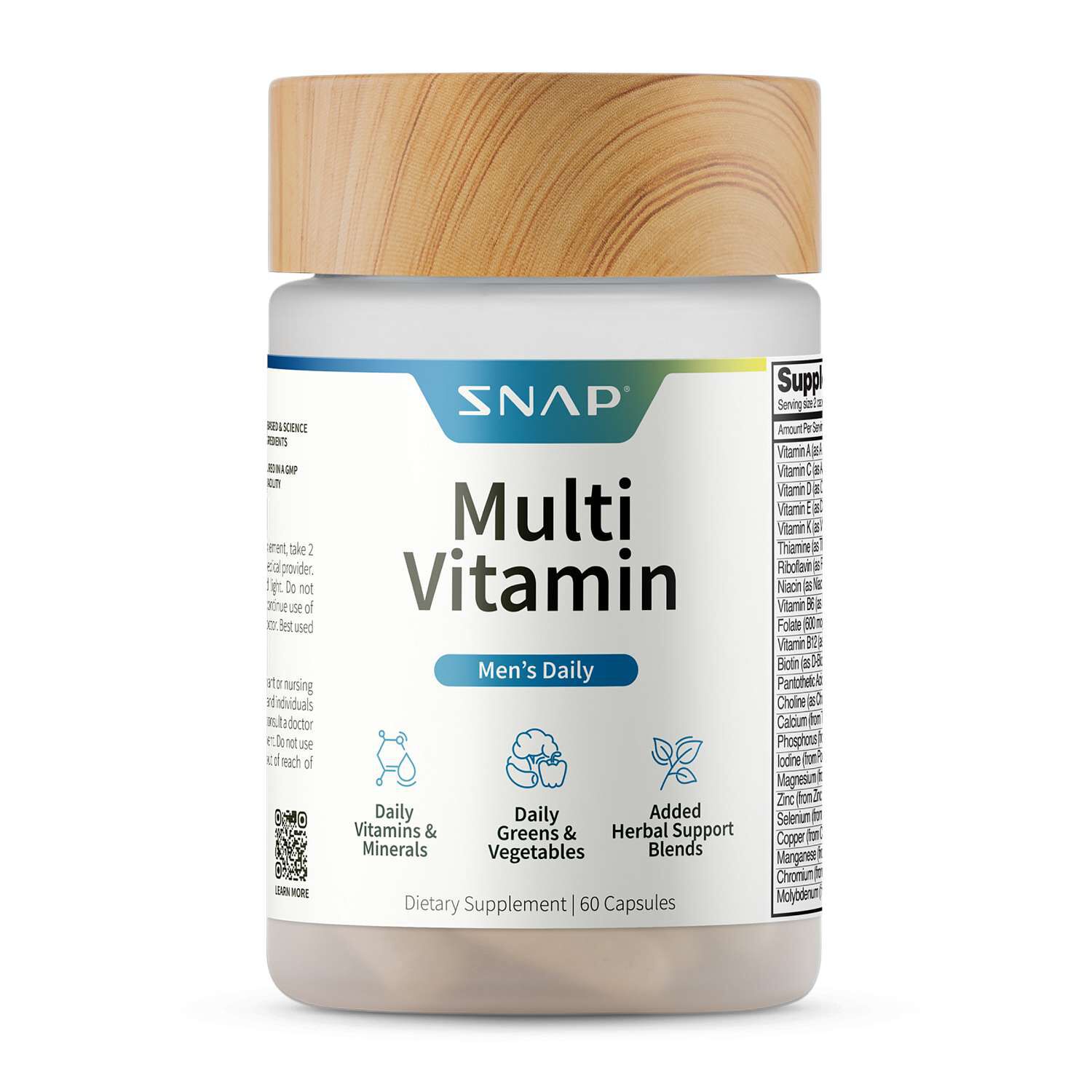 Men's Daily Multi Vitamin - 60 Capsules (30 Servings)