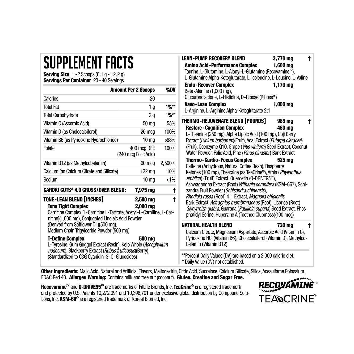 Cardio Cuts&reg; 4.0, Strawberry Watermelon - 8.6 oz. (20 Servings)