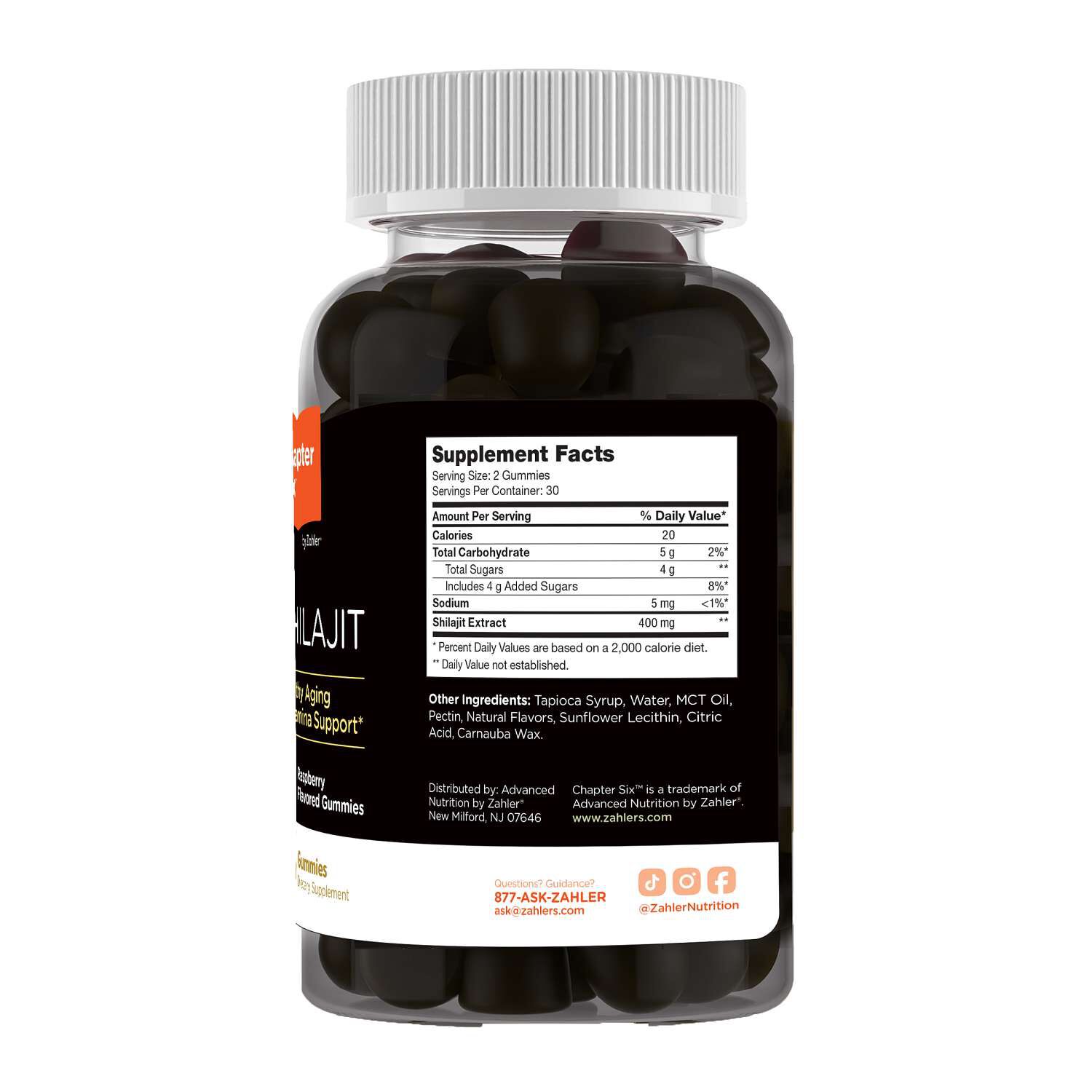 Chapter Six: Shilajit - Raspberry - 60 Gummies (30 Servings)