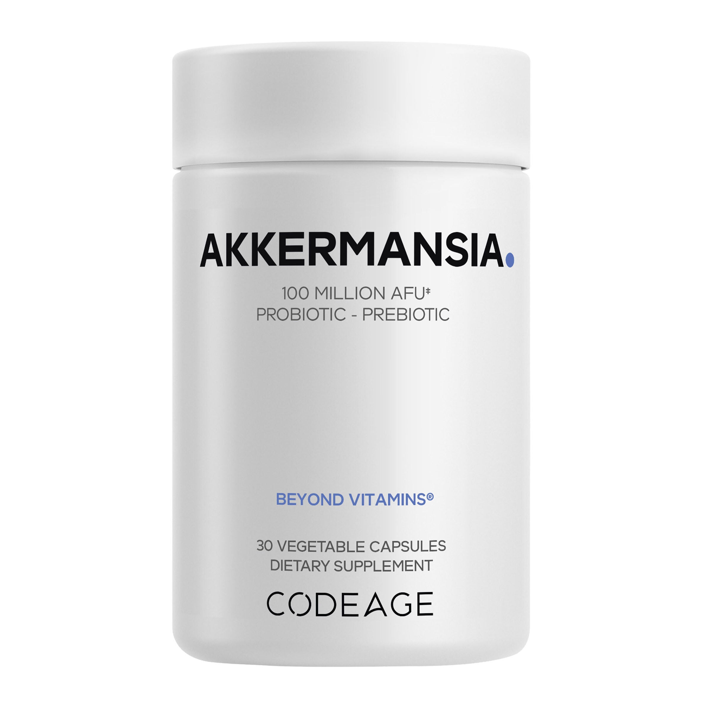 Akkermansia Probiotic - Prebiotic - 30 Vegtable Capsules (30 Servings) | GNC