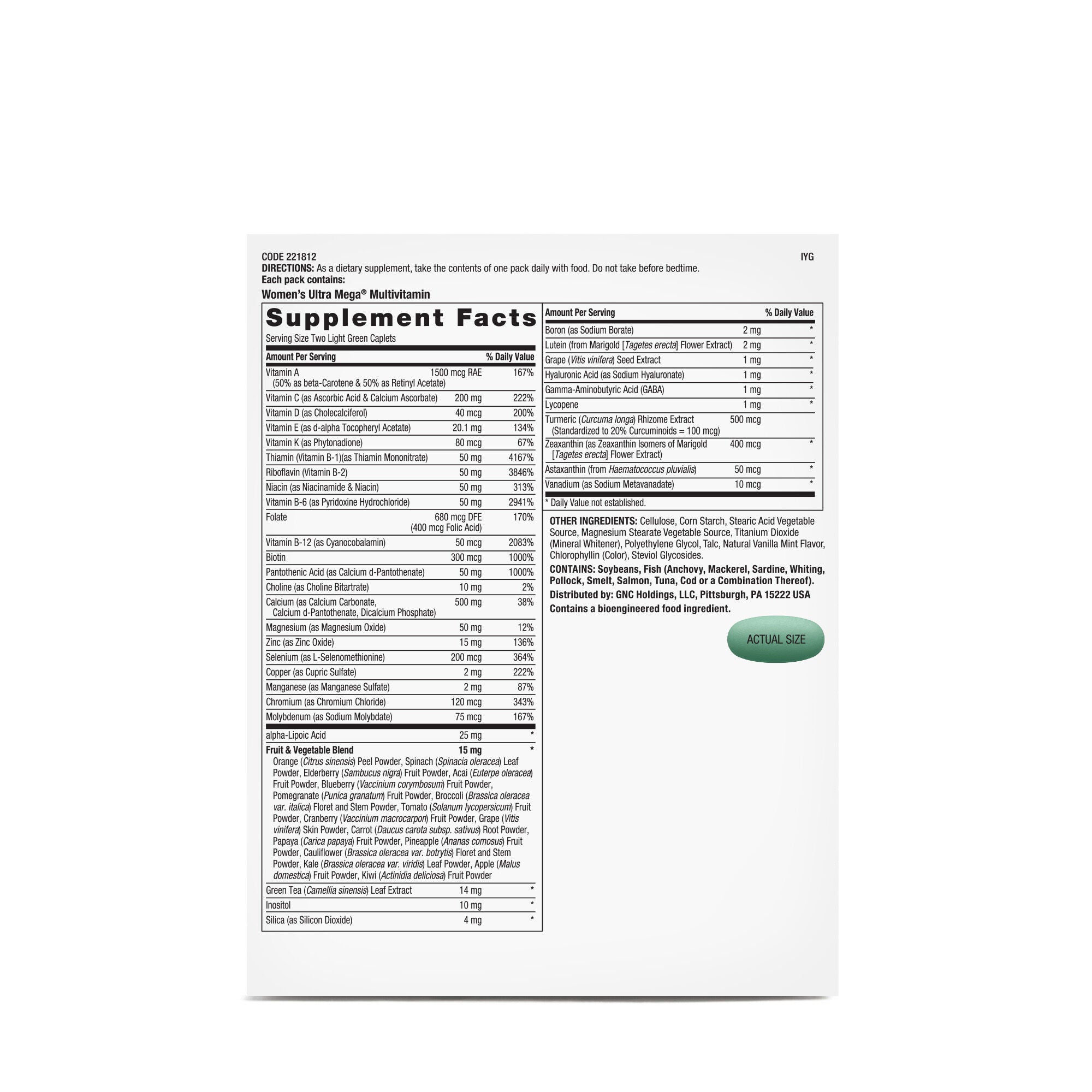 Focus &amp; Cognition Vitapak&reg; Program (1 Month Supply)  | GNC