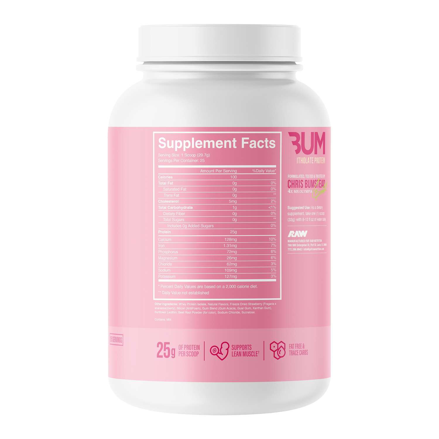 Itholate Protein - Strawberry Bumcake (25 Servings)  | GNC