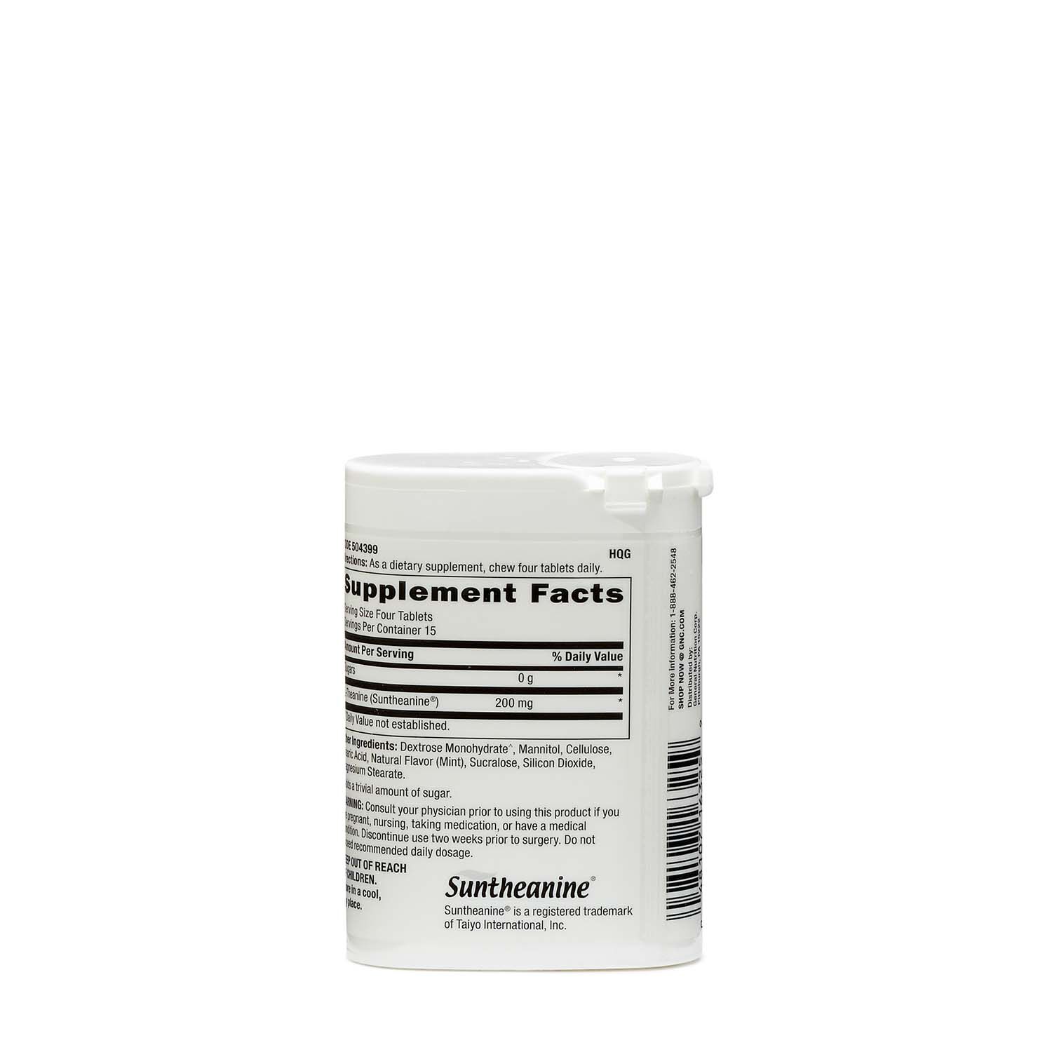 GNC LTheanine Relax Refreshing Mint GNC