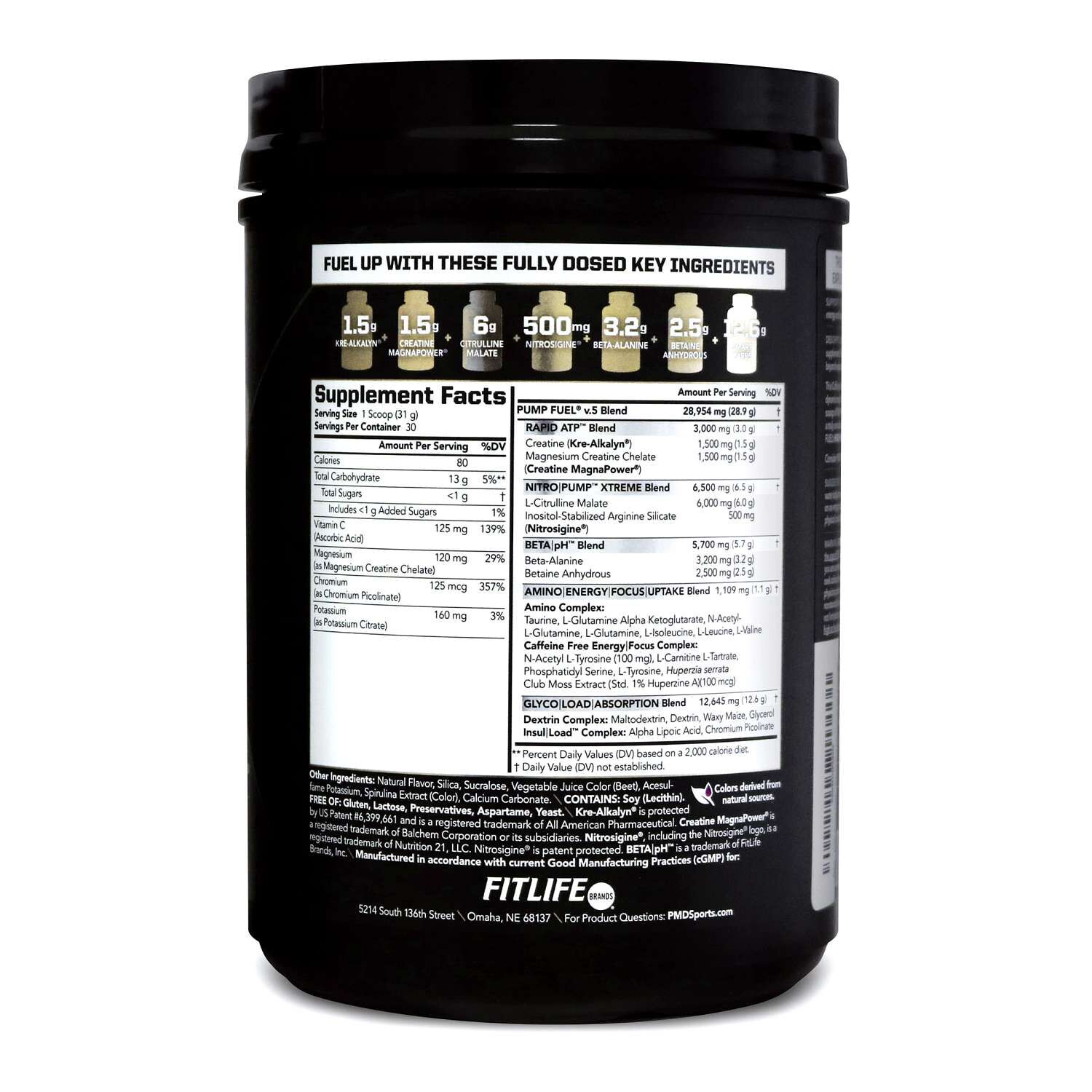 Ultra Pump Fuel&reg; Caffeine Free - Blackberry Lemonade (30 Servings)
