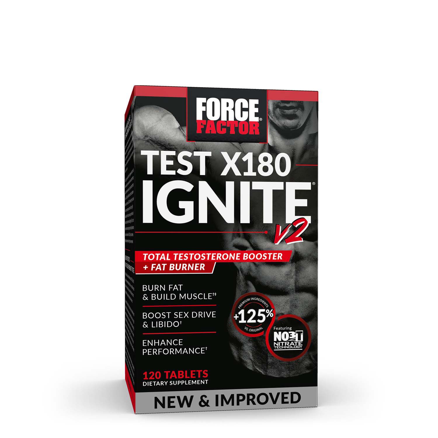 Force Factor Test X180 Ignite V2 120 ct Testosterone Support