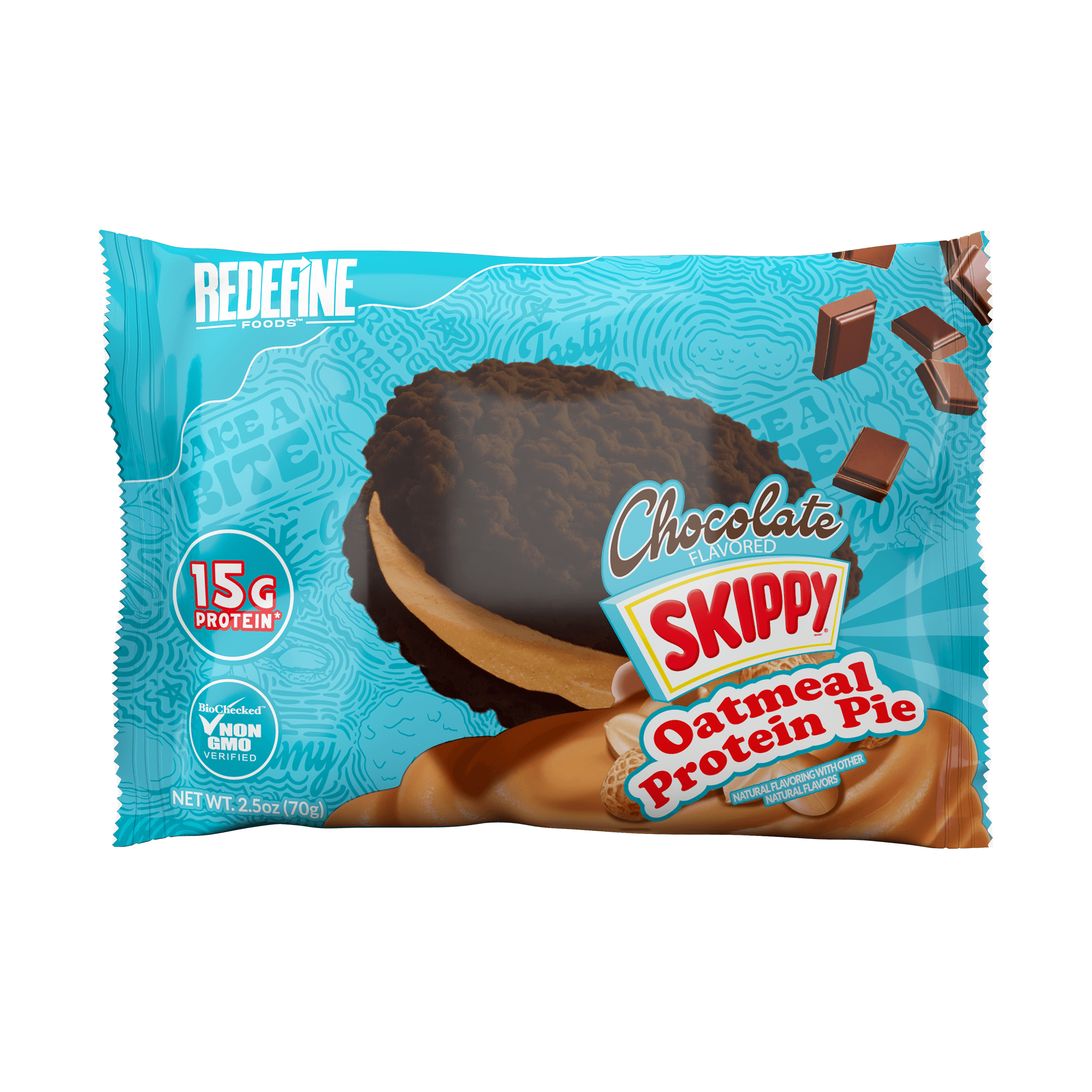 Skippy Oatmeal Protein Pie - Chocolate (8 Pies)  | GNC