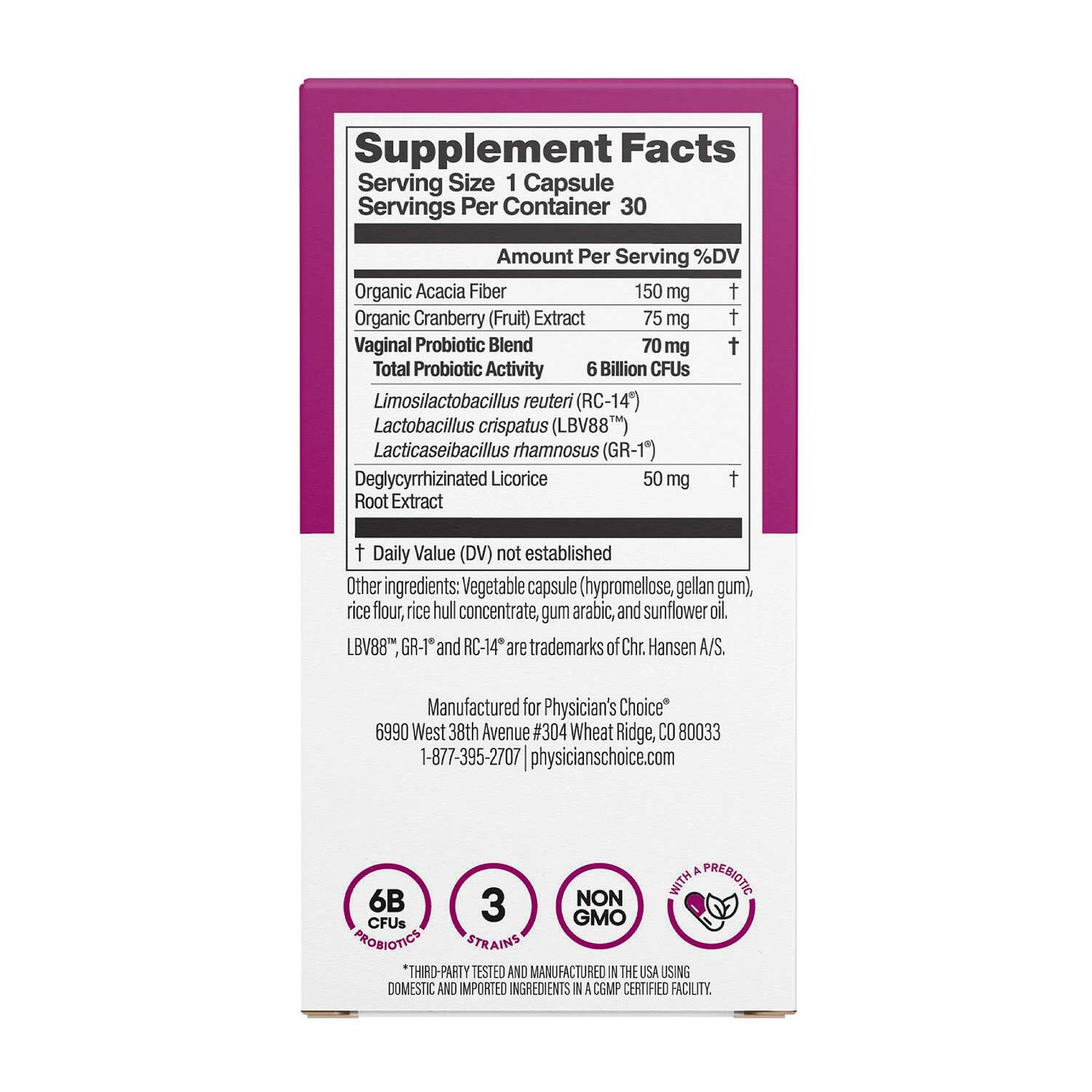 Vaginal Probiotic - 30 Capsules (30 Servings)  | GNC