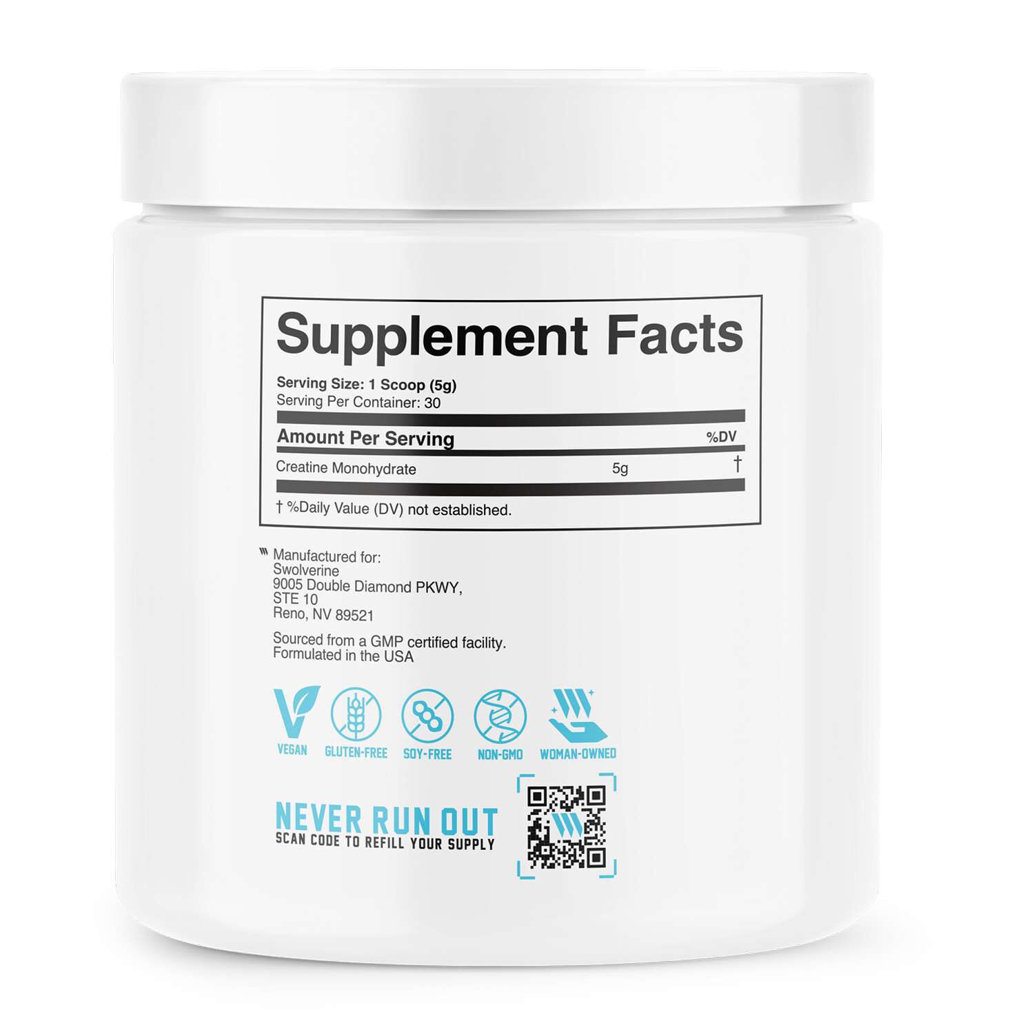 Creatine Monohydrate - 150g (30 Servings)