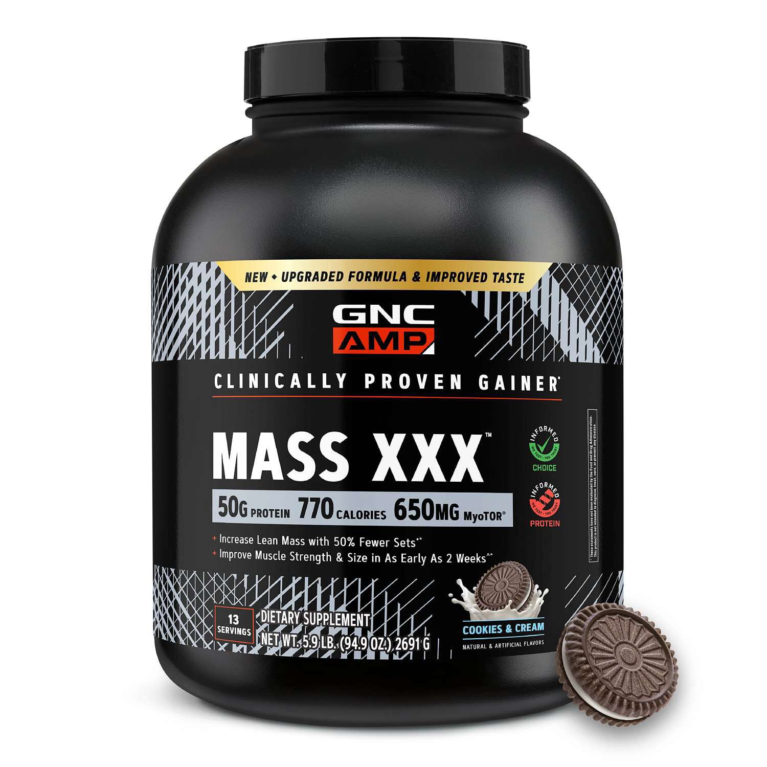 MASS XXX&trade; with MyoTor&reg; - Cookies and Cream (13 Servings) Cookies and Cream | GNC