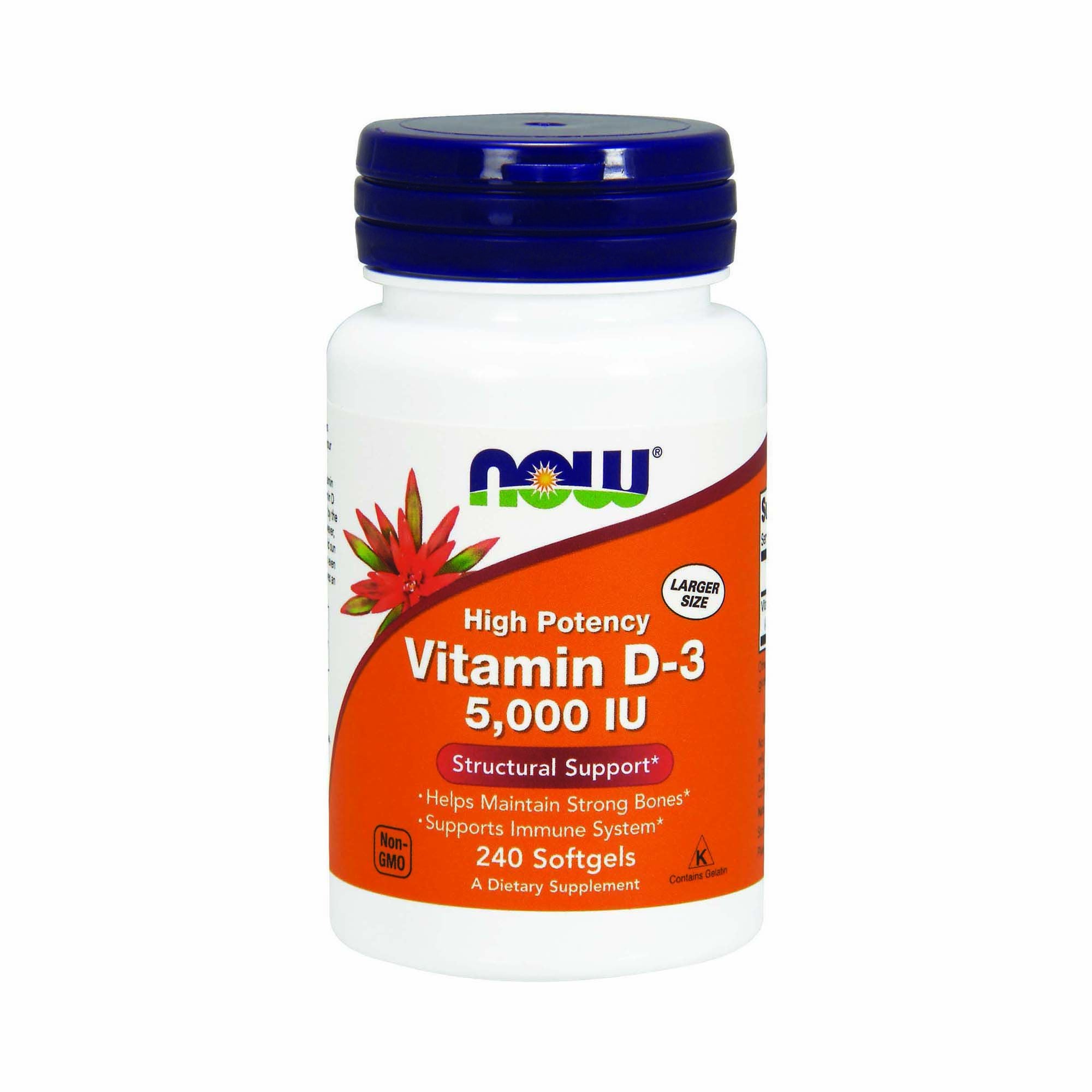Vitamin D-3 5 -000 IU - 240 Softgels (120 Servings)  | GNC