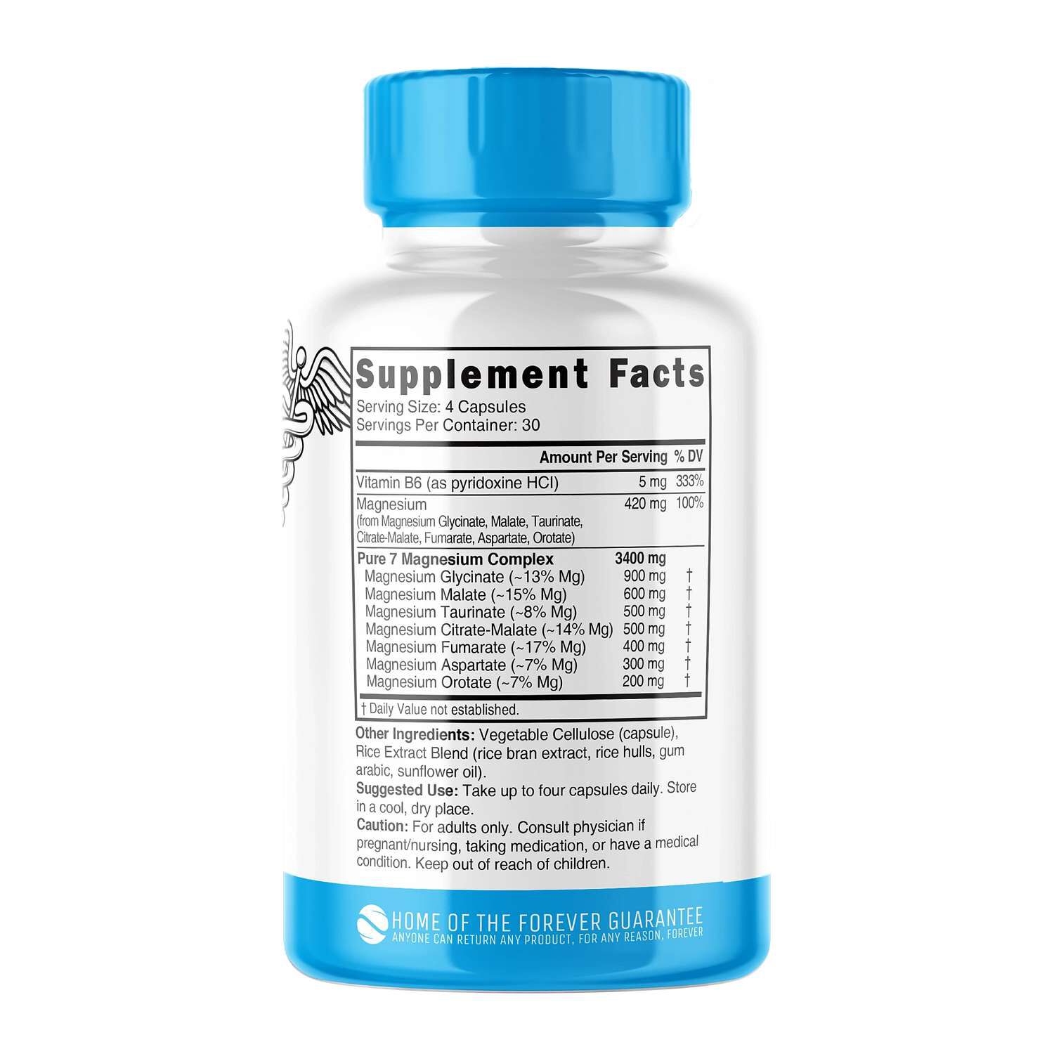 Magnesium Complex - 120 Vegan Capsules (30 Servings)
