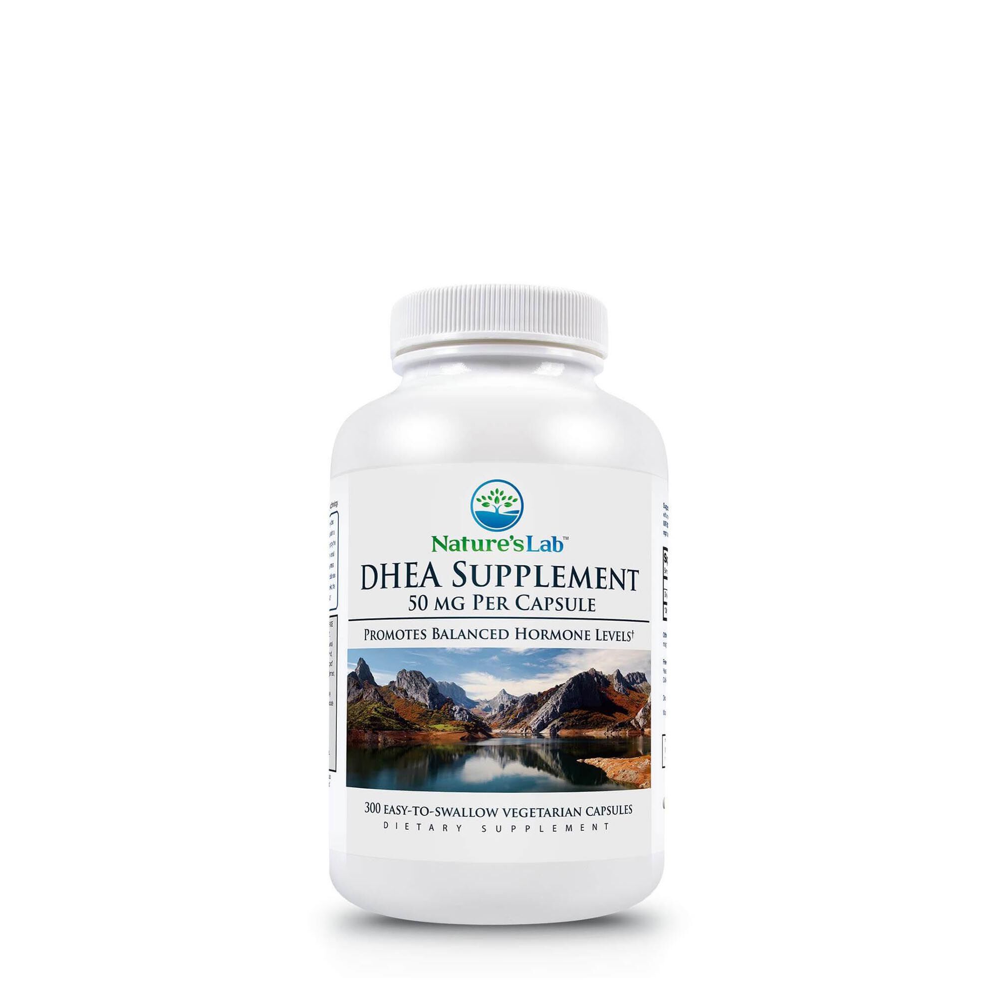 DHEA Supplement 50mg 300 Capsules (300 Servings) GNC