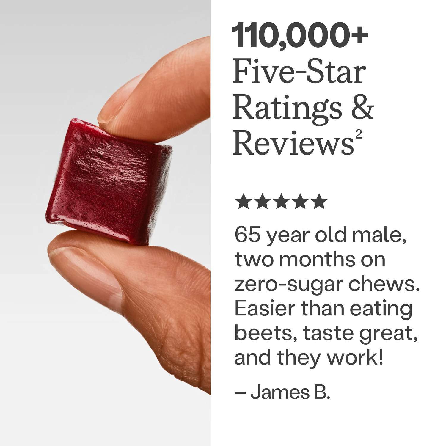 SuperBeets&reg; Heart Chews - Pomegranate Berry - 60 Chews (30 Servings)