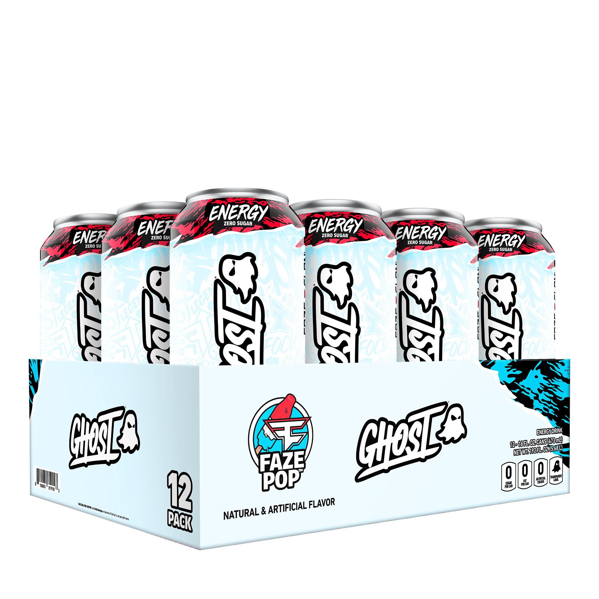 Energy Drink - Faze Pop - 12 Cans