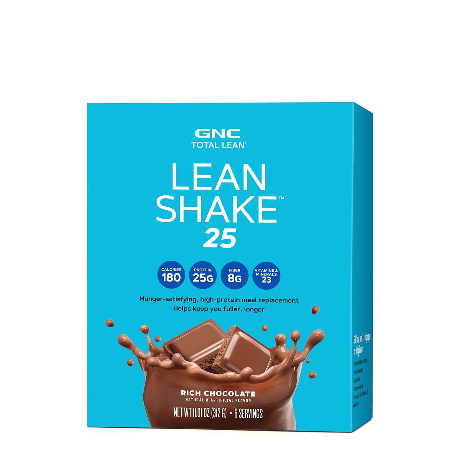 Gnc Total Lean Lean Shake 25, Rich Chocolate - 22.08 oz