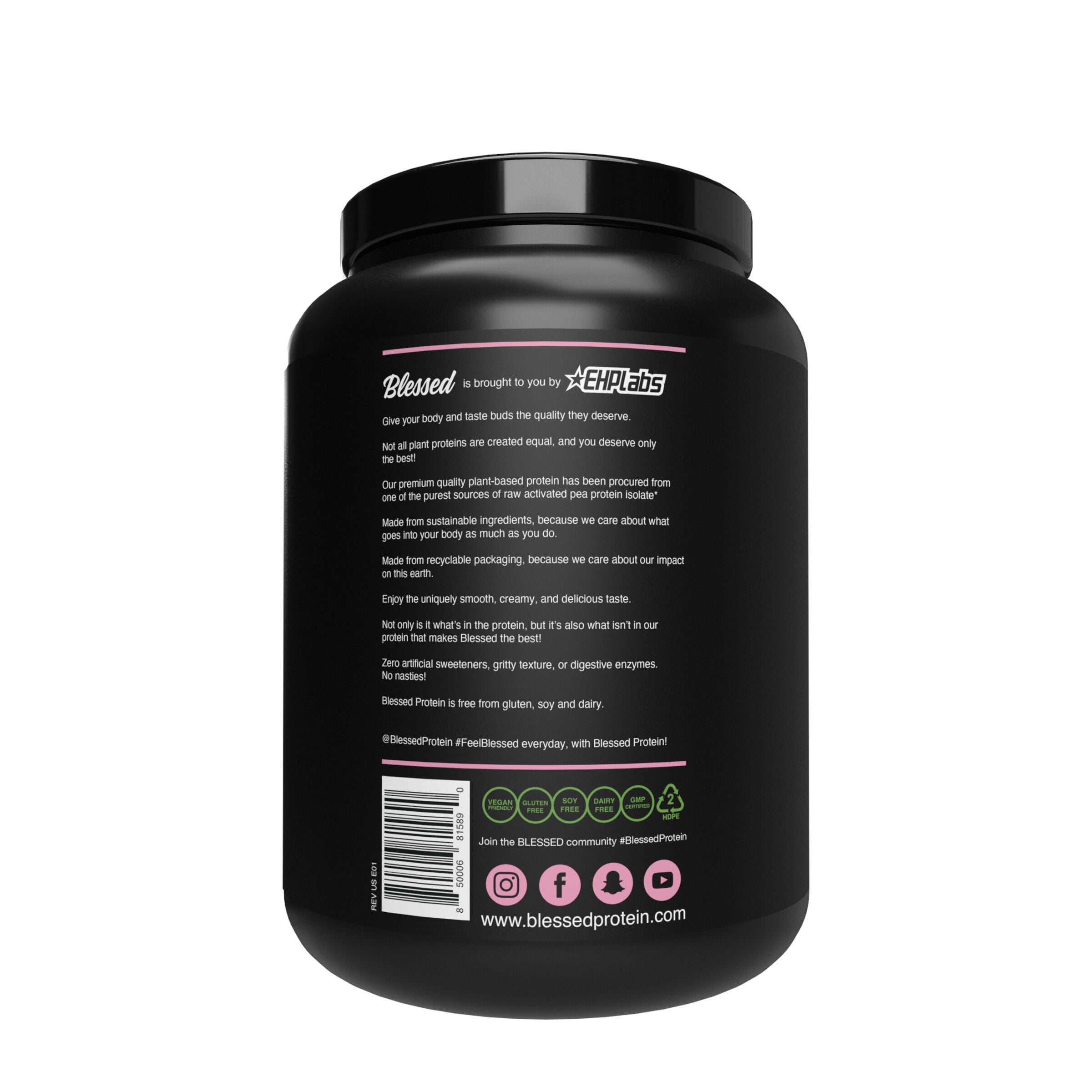 Plant Protein Powder - Strawberry Mylk (30 Servings)  | GNC