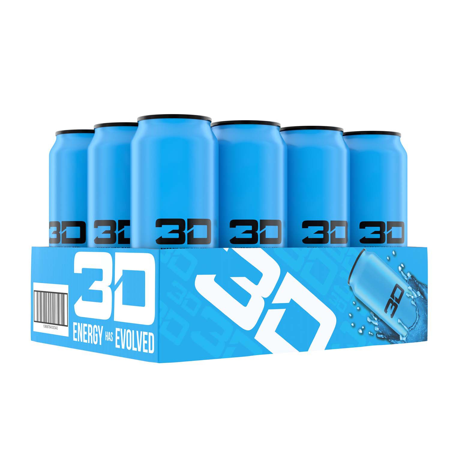 3d Energy Drink Blue Available In 12 Pack Case Gnc