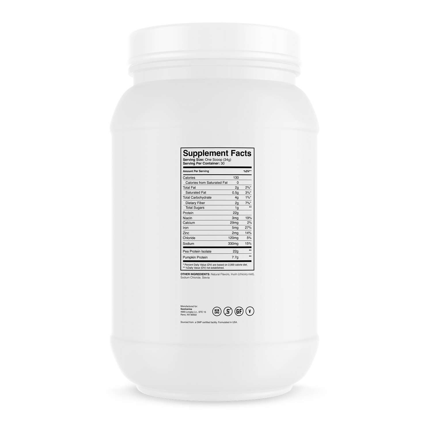 Plant Protein Pea Protein Isolate + Pumpkin Seed Protein - Salted Caramel (30 Servings) Salted Caramel | GNC