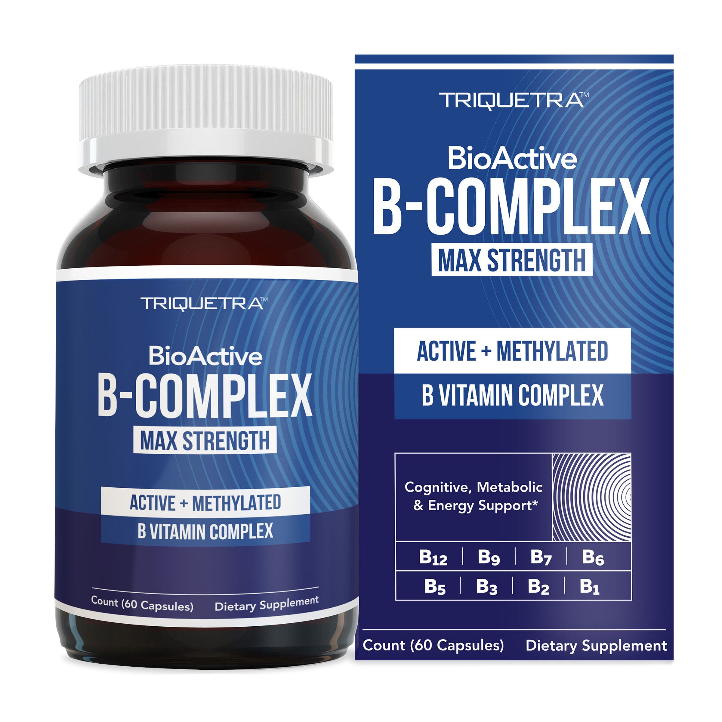 BioActive B-Complex Max Strength - 60 Capsules (60 Servings) | GNC