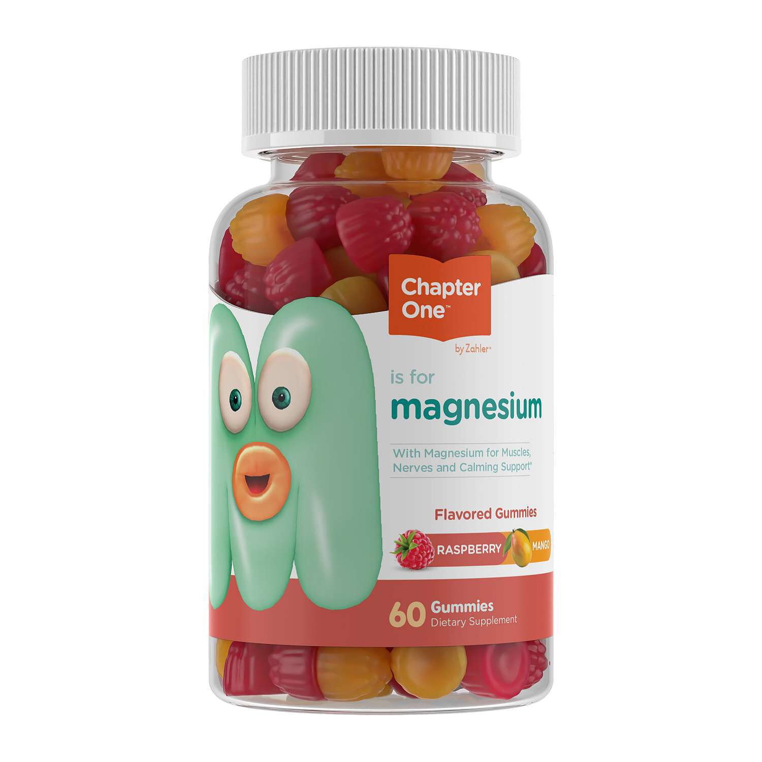 Chapter One&trade; M Is For Magnesium - Raspberry Mango - 60 Gummies (30 Servings)  | GNC