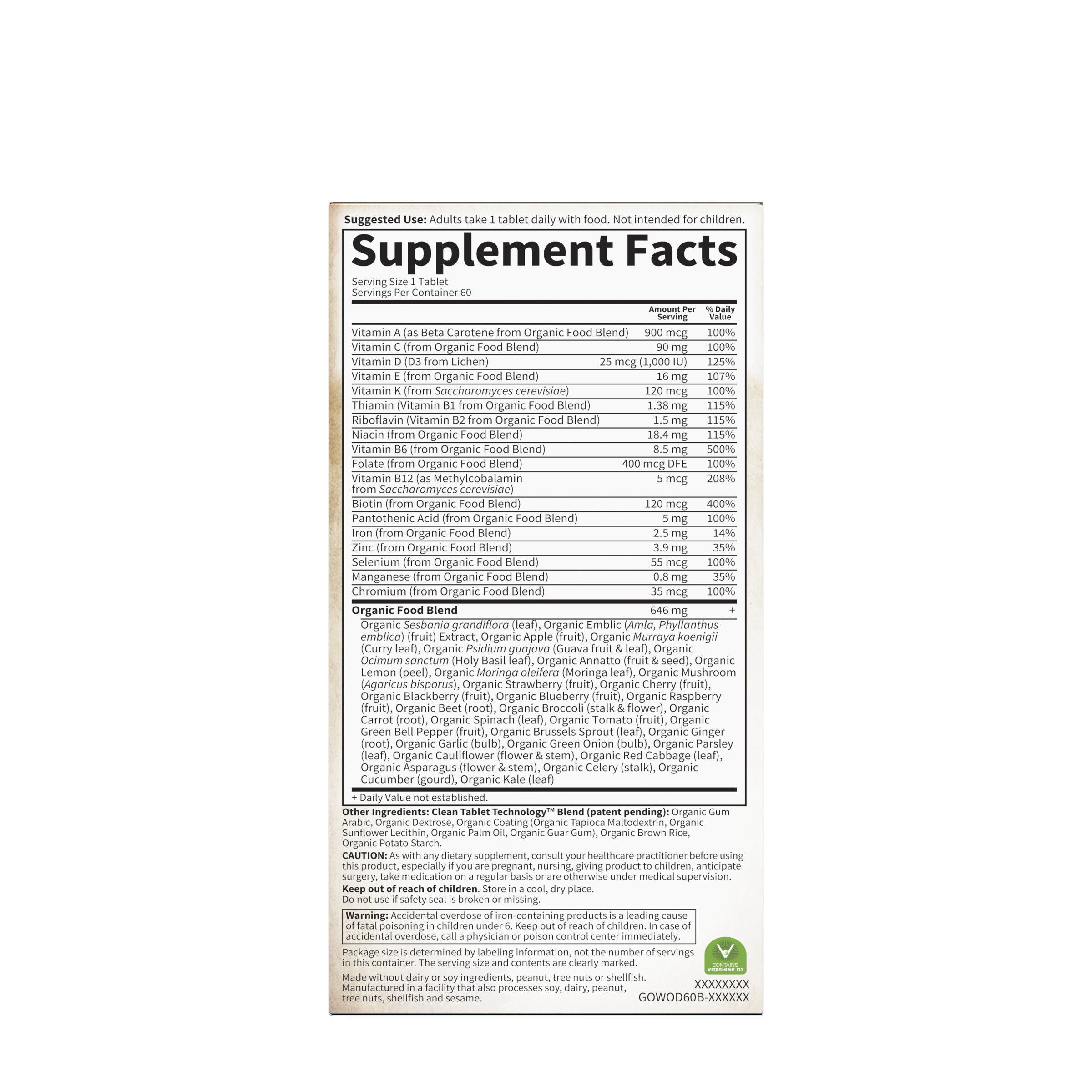Women's Once Daily Multivitamin - 60 Capsules (60 Servings)